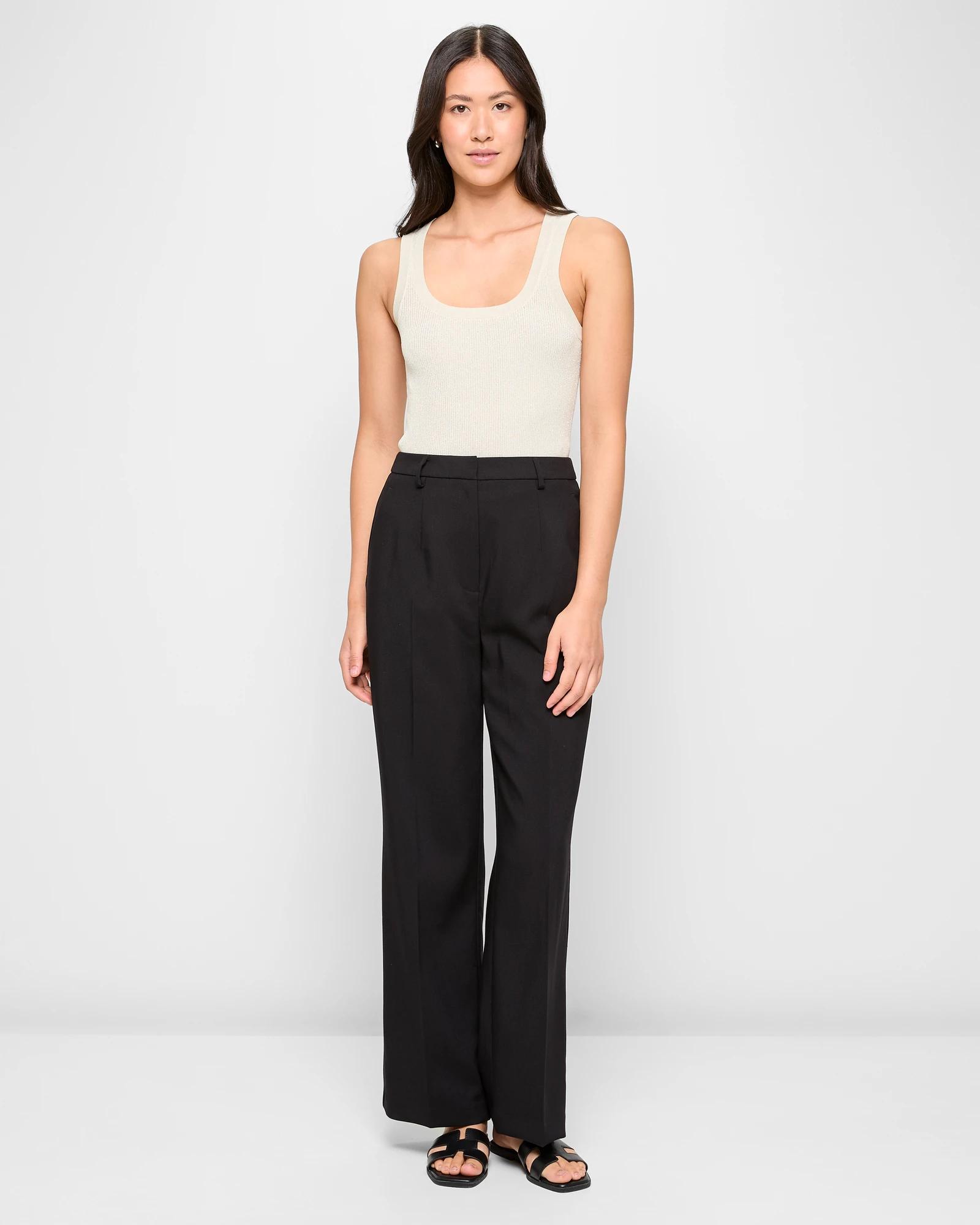 1 Classic Straight Full Length Pants - Preview BLACK, 1 of 5