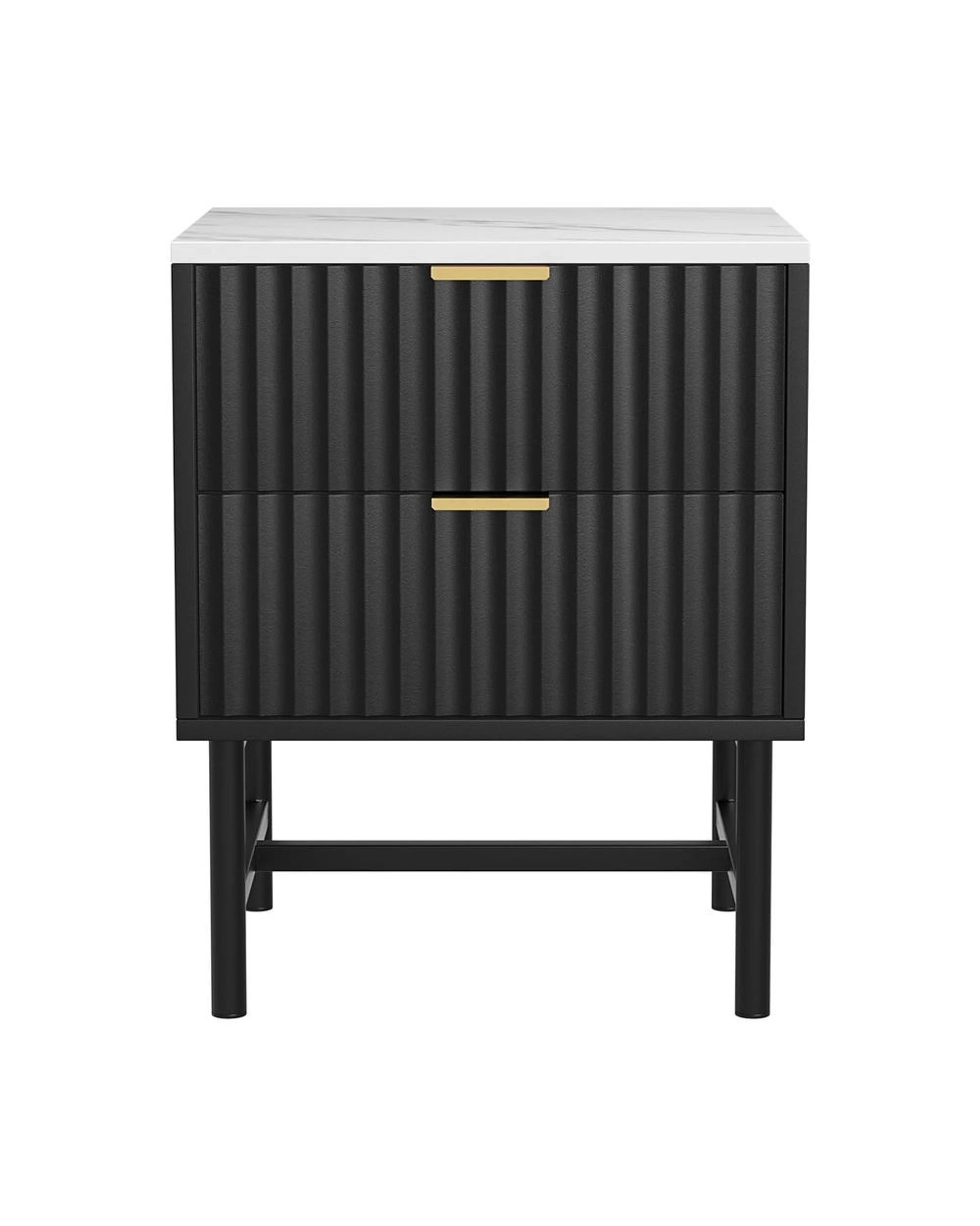 3 Artiss Bedside Table 2 Drawers
 - Black, 3 of 3