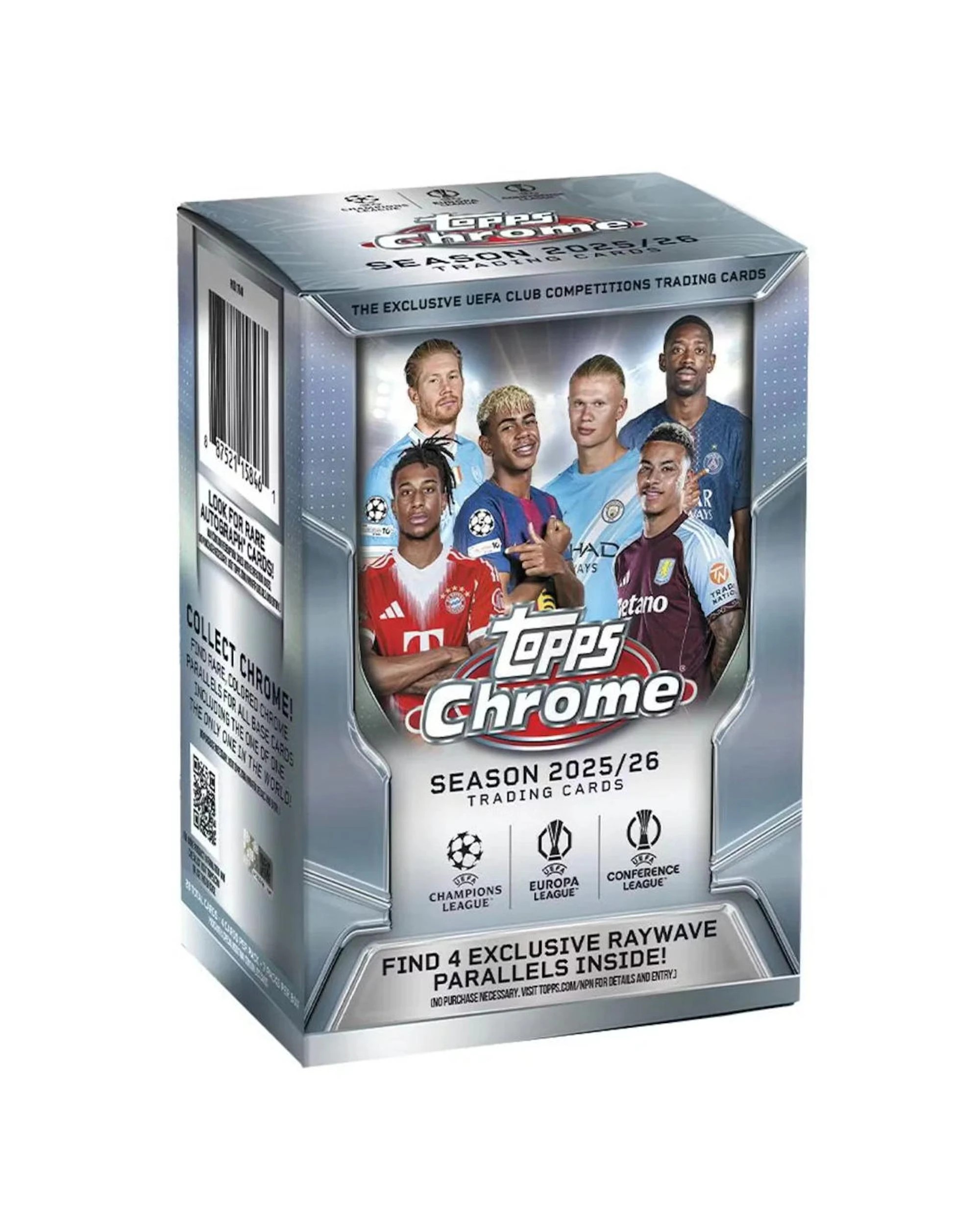 1 Topps 2025/2026 Chrome UEFA Club Competitions Soccer Blaster Box, 1 of 10