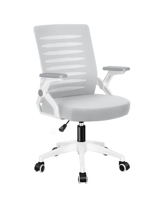 Alfordson Mesh Office Chair Executive Computer Fabric Seat Racing Work - White 