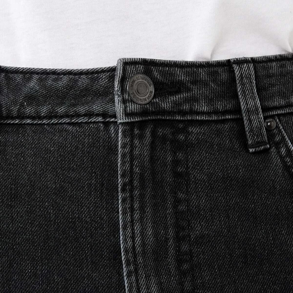 6 Distressed Straight Jeans Black Wash, 6 of 8
