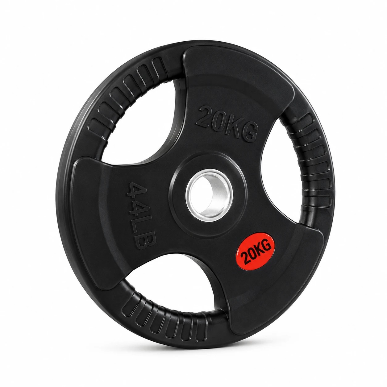 1 Fitness Master 20kg Rubber Olympic Weight Plate Single Gym Barbell Plate, 1 of 10