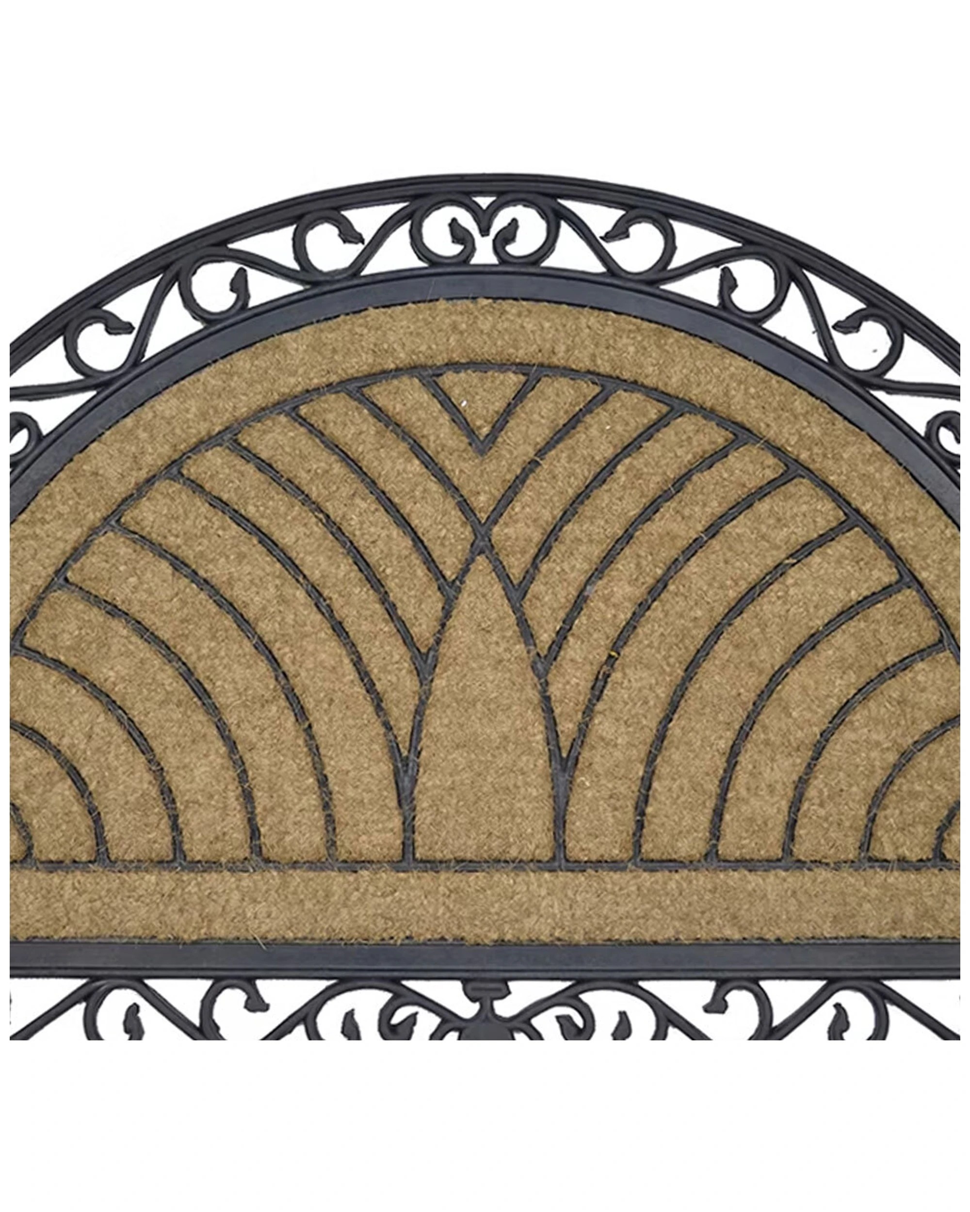 2 Solemate Coir Half Moon 76x120cm Stylish/durable Outdoor Front Doormat
 - Natural, 2 of 4