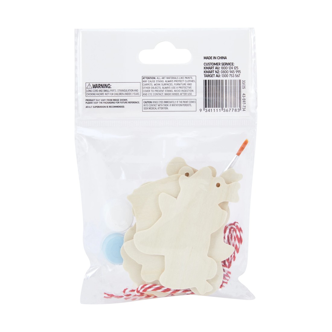 3 11 Piece Paint Your Own Christmas Wooden Ornaments, 3 of 3