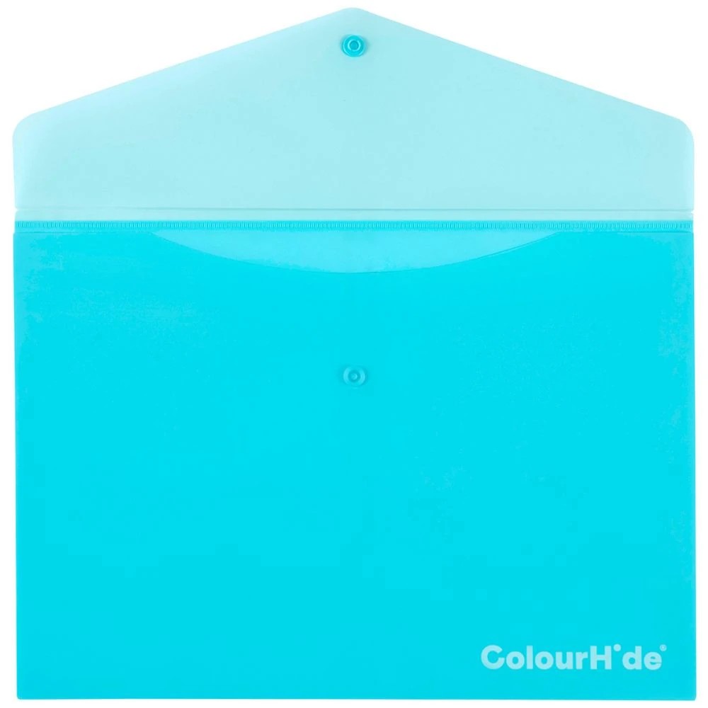 2 ColourHide A4 Document Wallet Sky Blue, 2 of 3