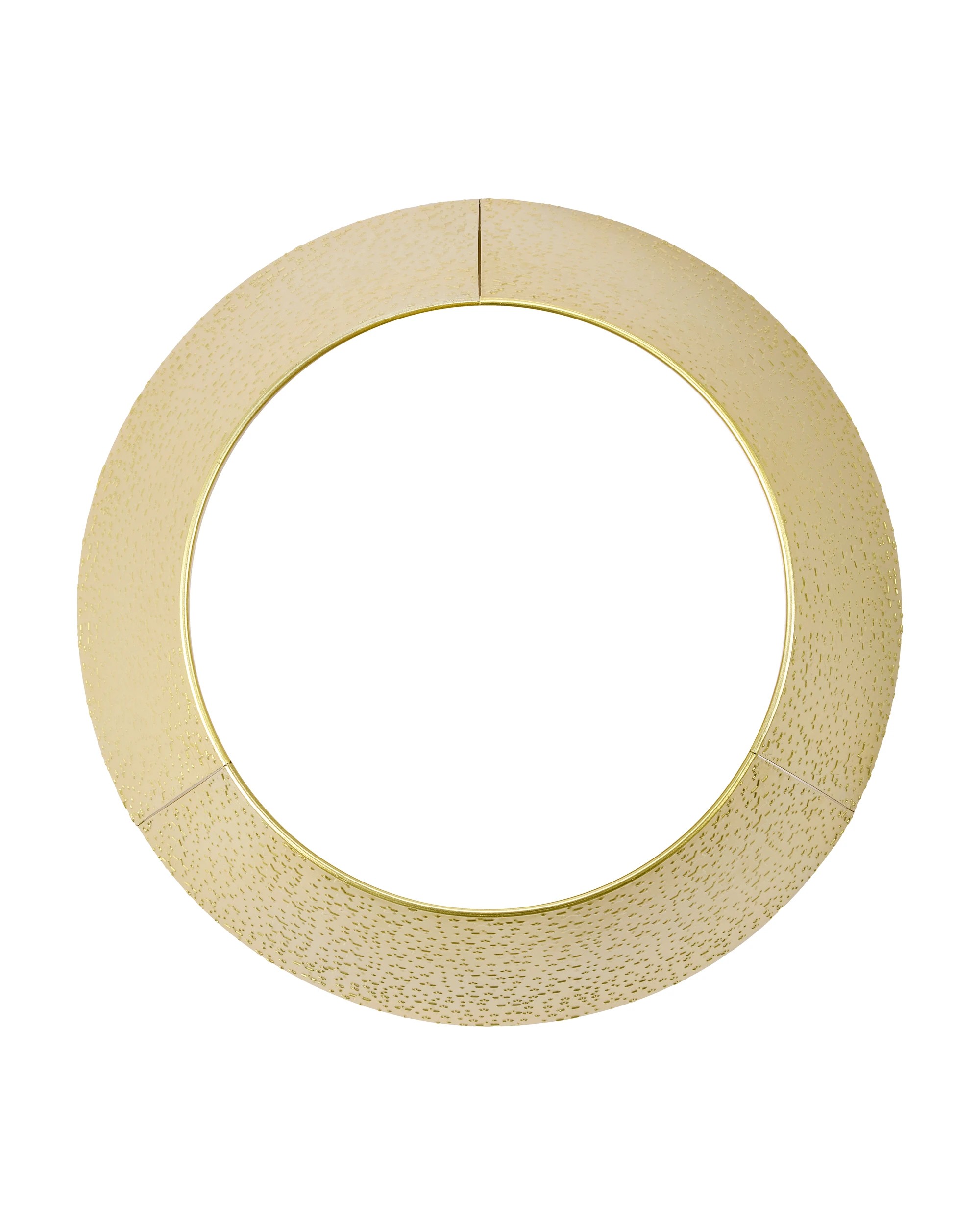 4 Metal Star Print Tree Collar - Gold Look, 4 of 5