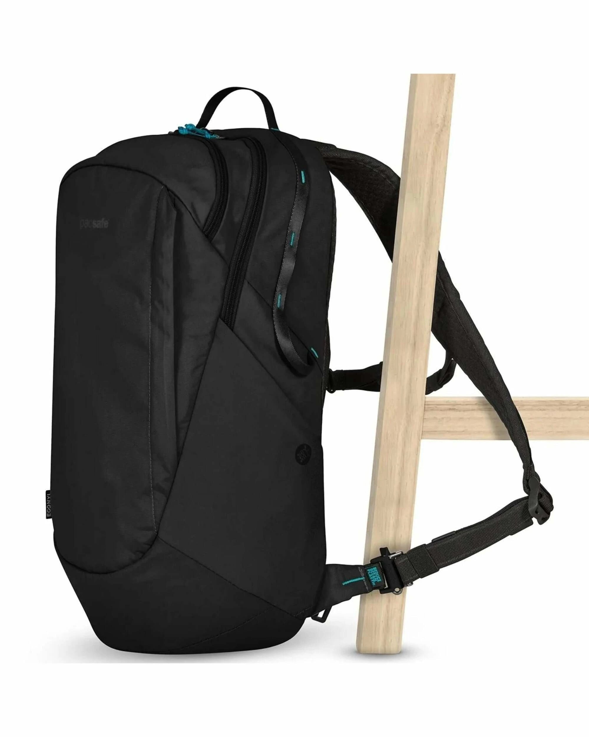 1 PacSafe ECO Anti-Theft Backpack - 25L - Black - Black, 1 of 5