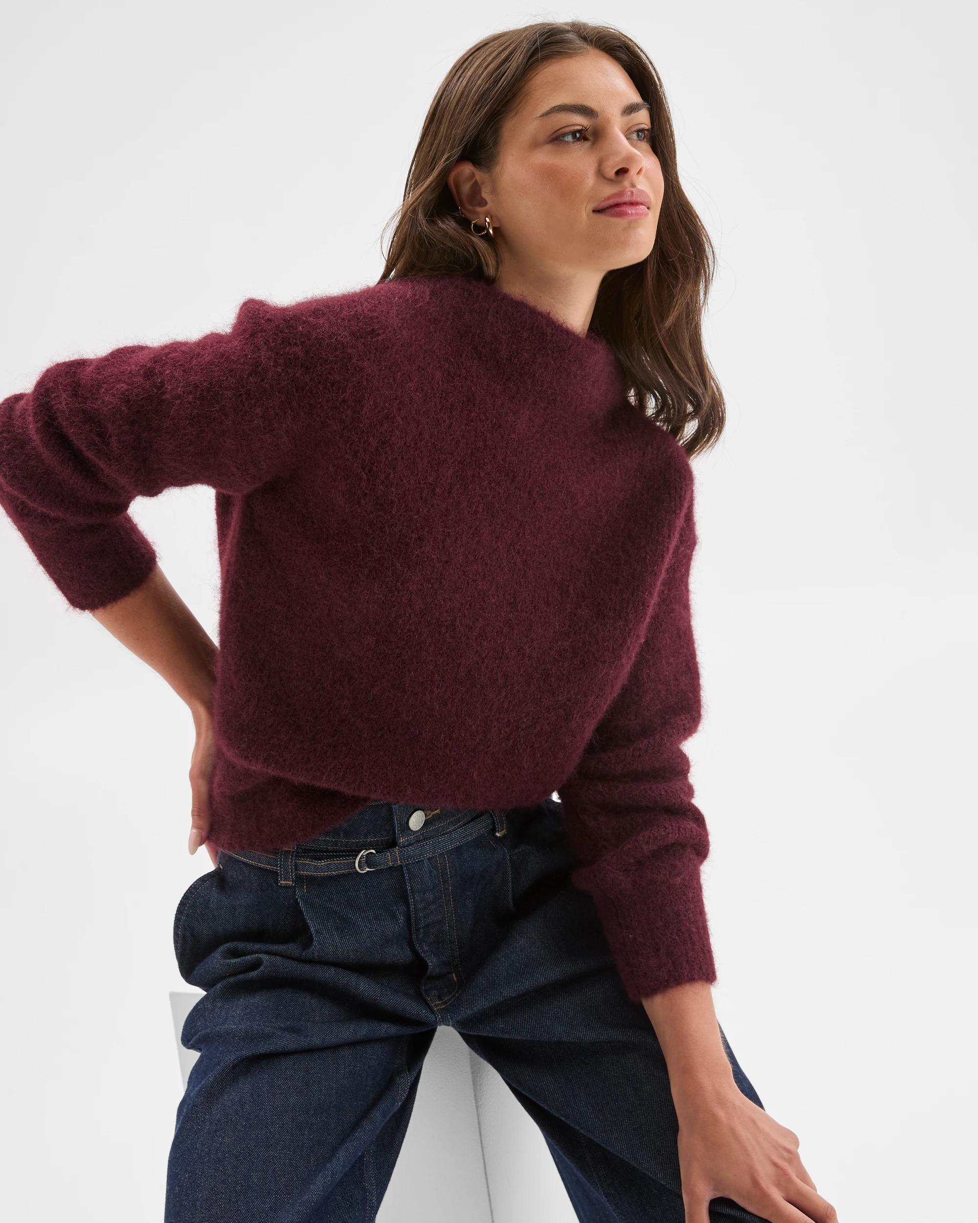 1 Target Petites Petites Plush Knit Jumper PINOT, 1 of 7