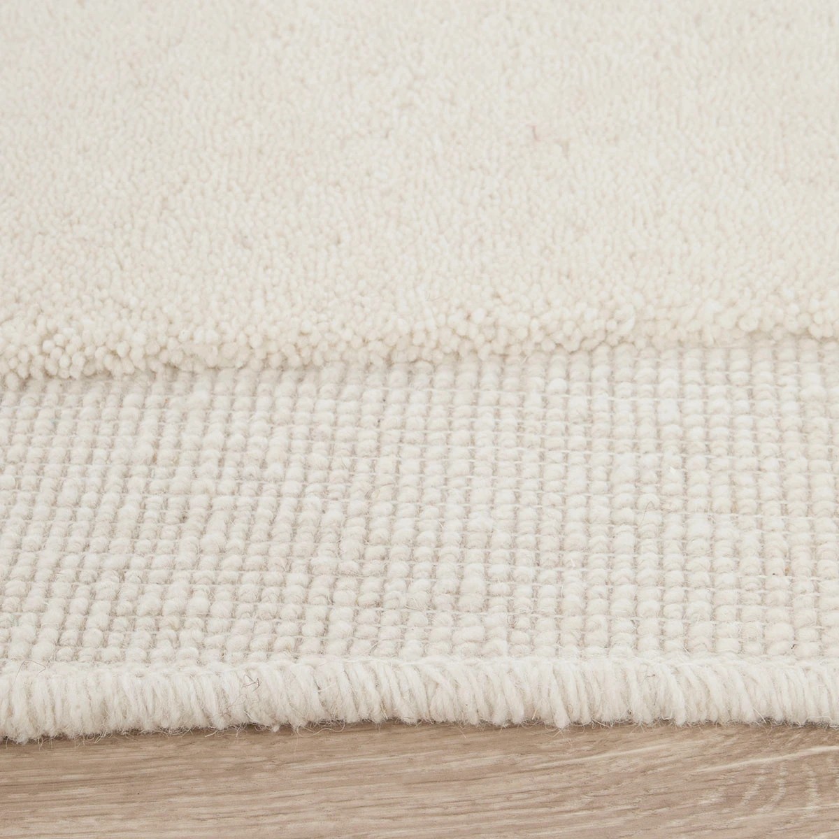 4 Common Ground Rugs Calista 165x115cm Shaped - Small Hand Tufted Wool Rug - White, 4 of 7