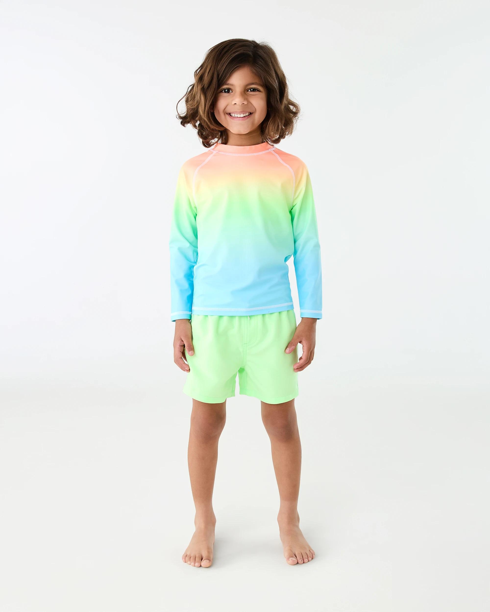 4 Plain Boardshorts Fluro Lime, 4 of 5