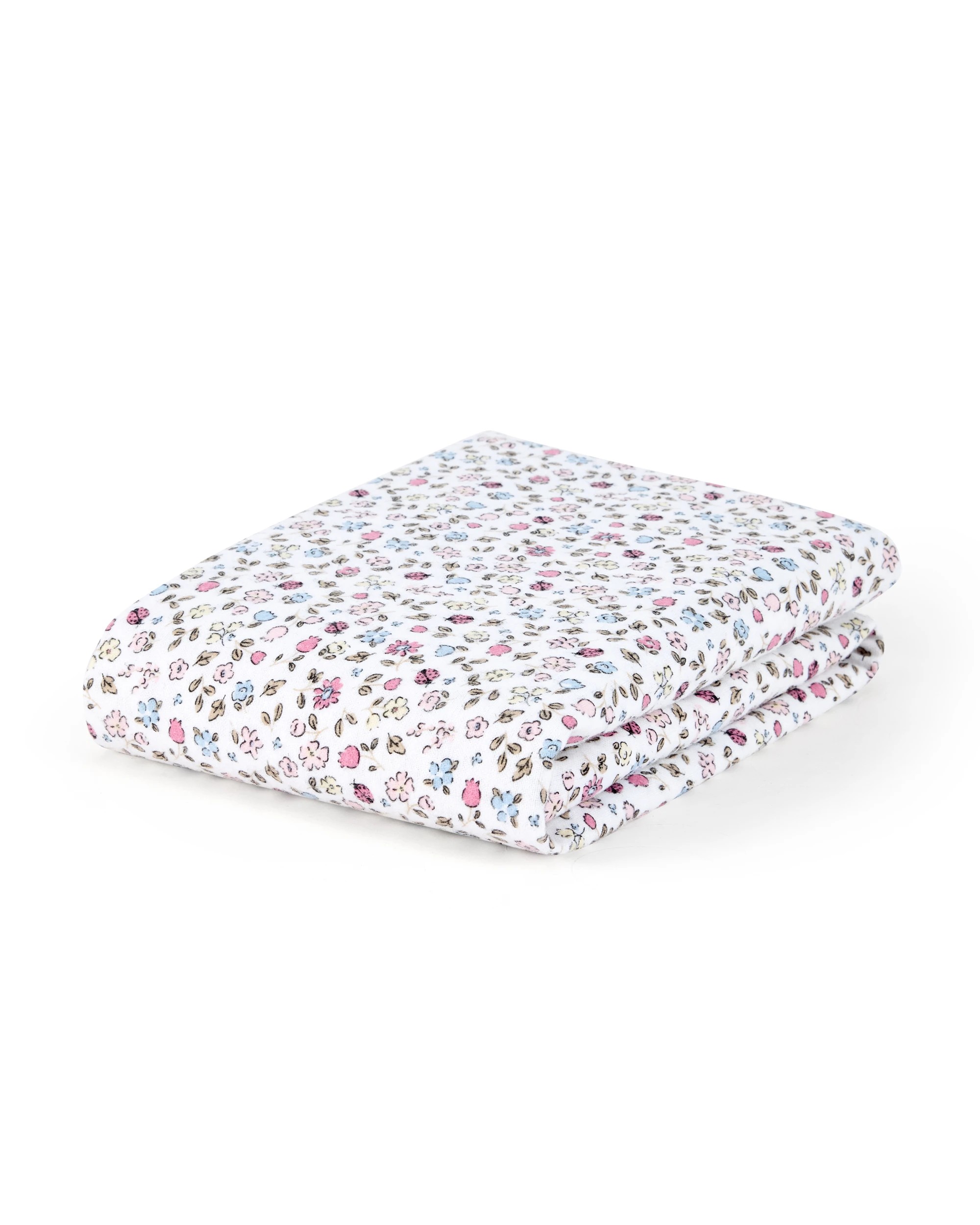 3 2 Pack Flannelette Cotton Fitted Cot Sheets - Flora, 3 of 6