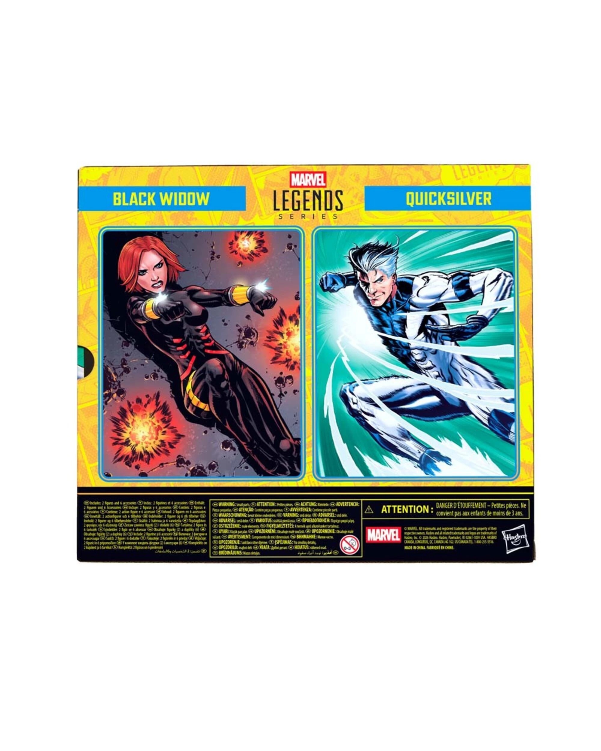 5 Marvel - Avengers - Marvel Legends Series Black Widow and Quicksilver 2-Pack 6" Action Figures, 5 of 5