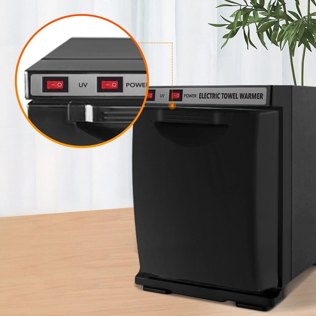 2 AUSWAY Hot Towel Warmer 5L UV Sterilliser Cabinet Electric Heater Dryer Stainless Steel for Spa Facials Barber Salon, 2 of 4