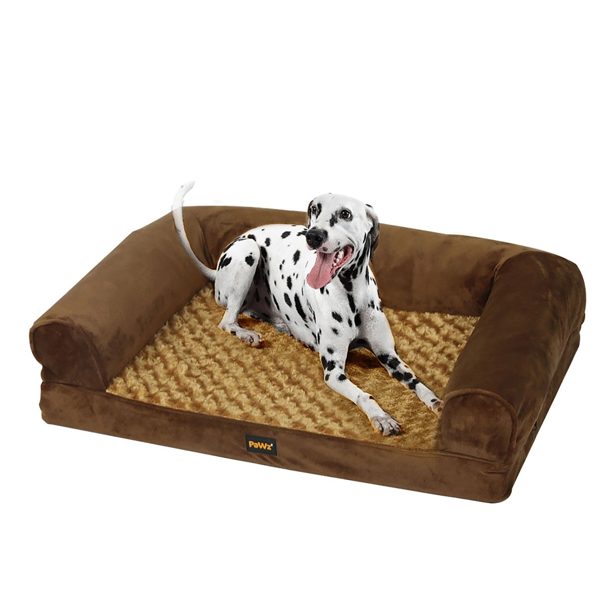 1 Pawz Pet Orthopedic Calming Bed Xl - Brown, 1 of 7