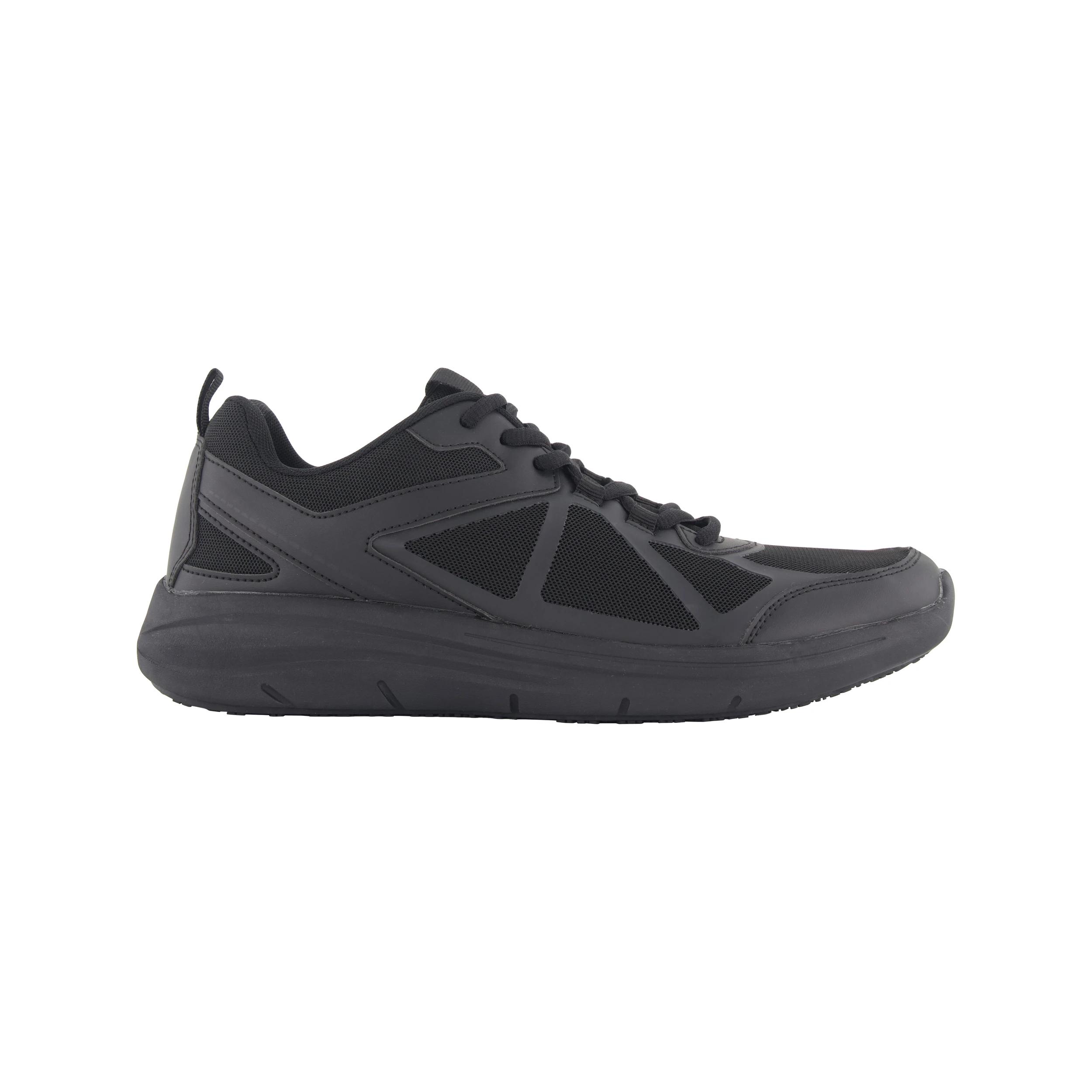1 Slip Resistant Lace Up Sneakers BLACK, 1 of 5