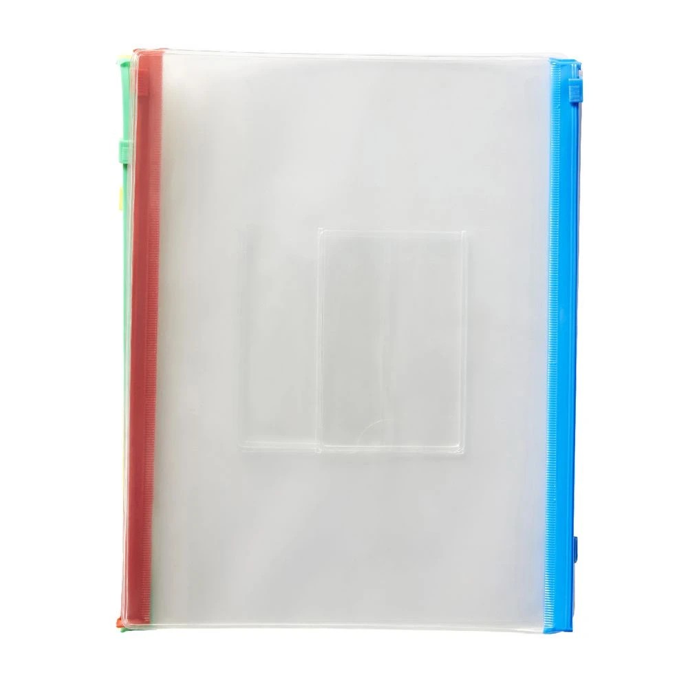 3 Keji PVC Document Wallet A5 Zip Closure 5 Pack, 3 of 4
