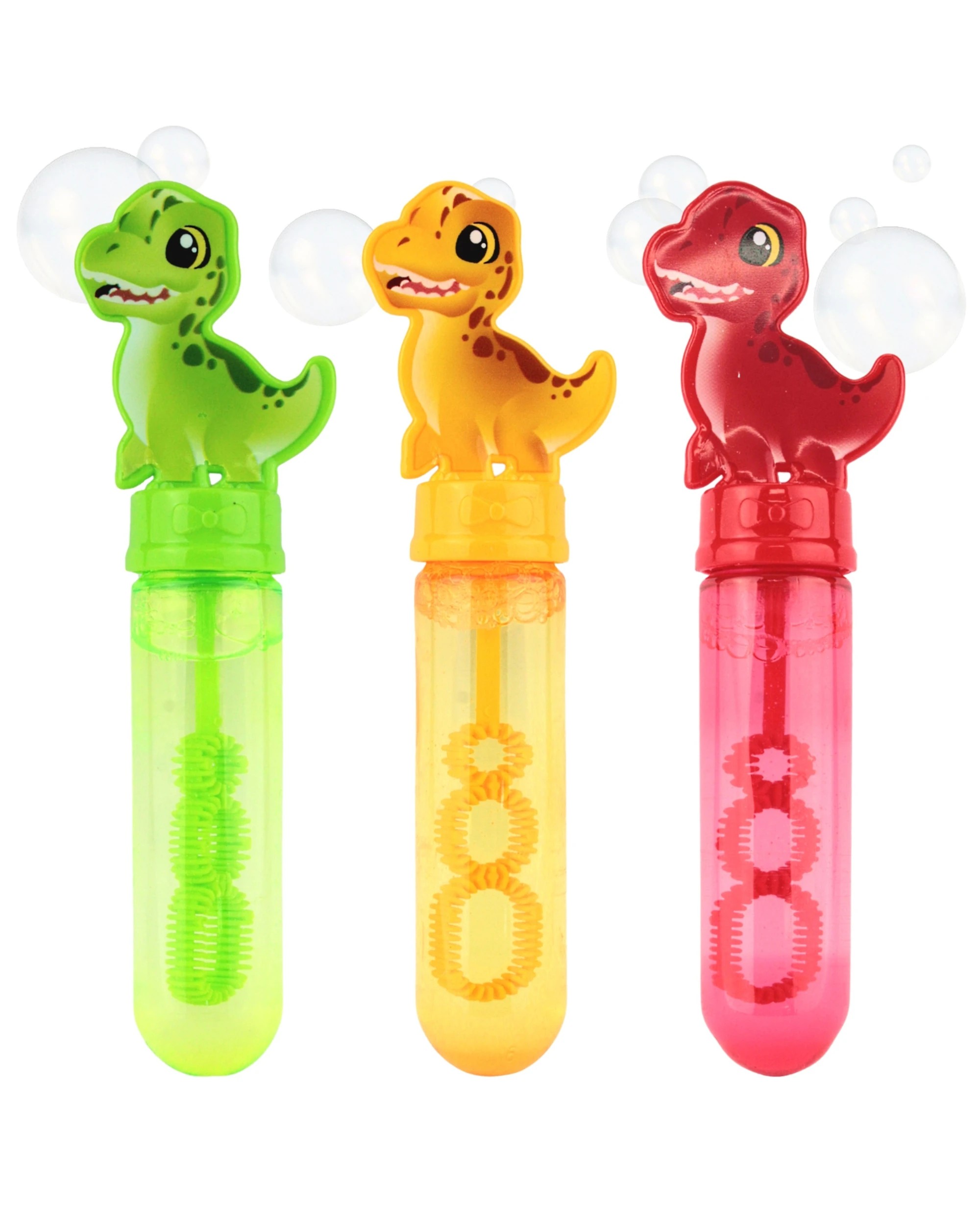 1 Partyrama Pack of 3 Baby Dino Bubble Tubes, 1 of 4