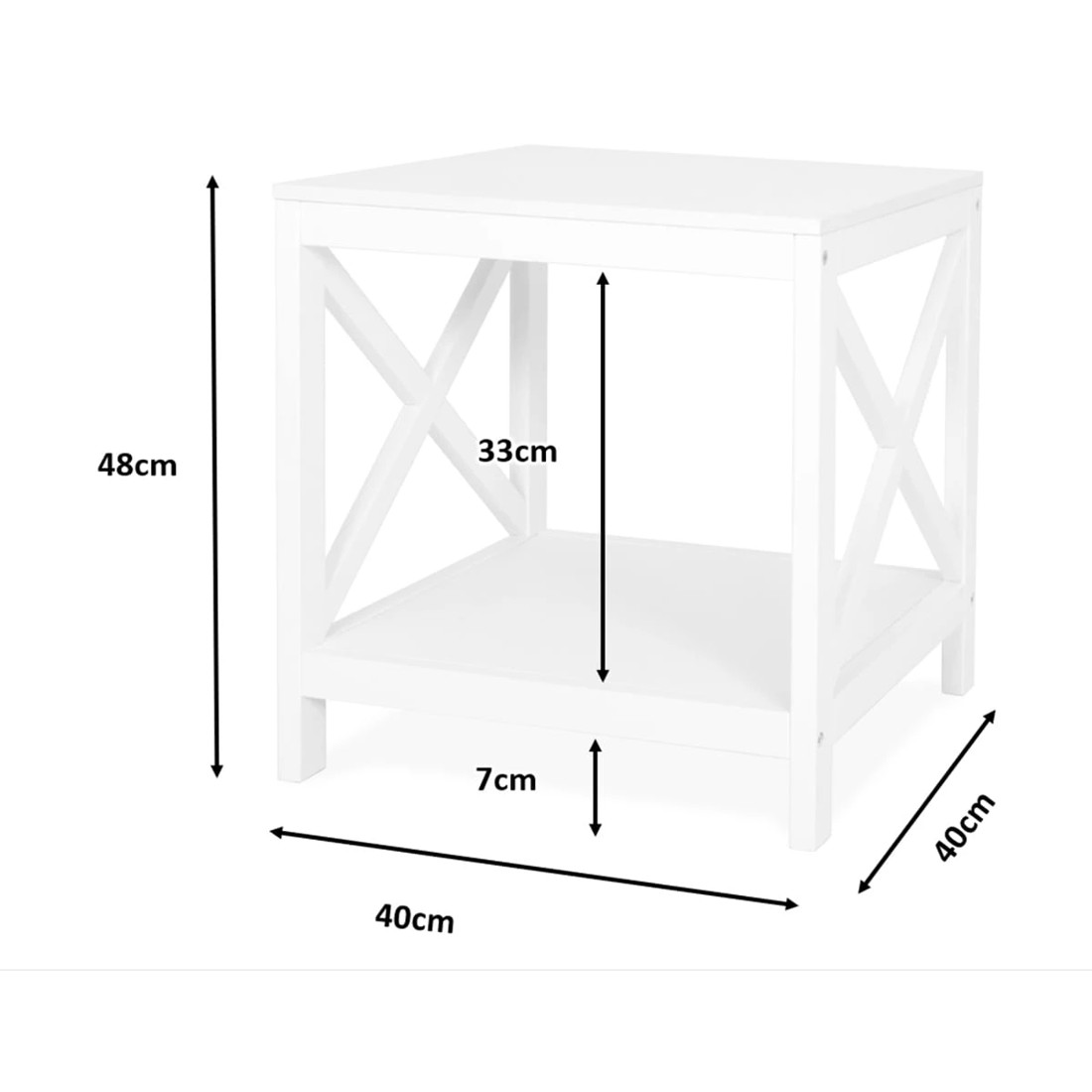 9 Hamptons Cross Side Table, 9 of 9