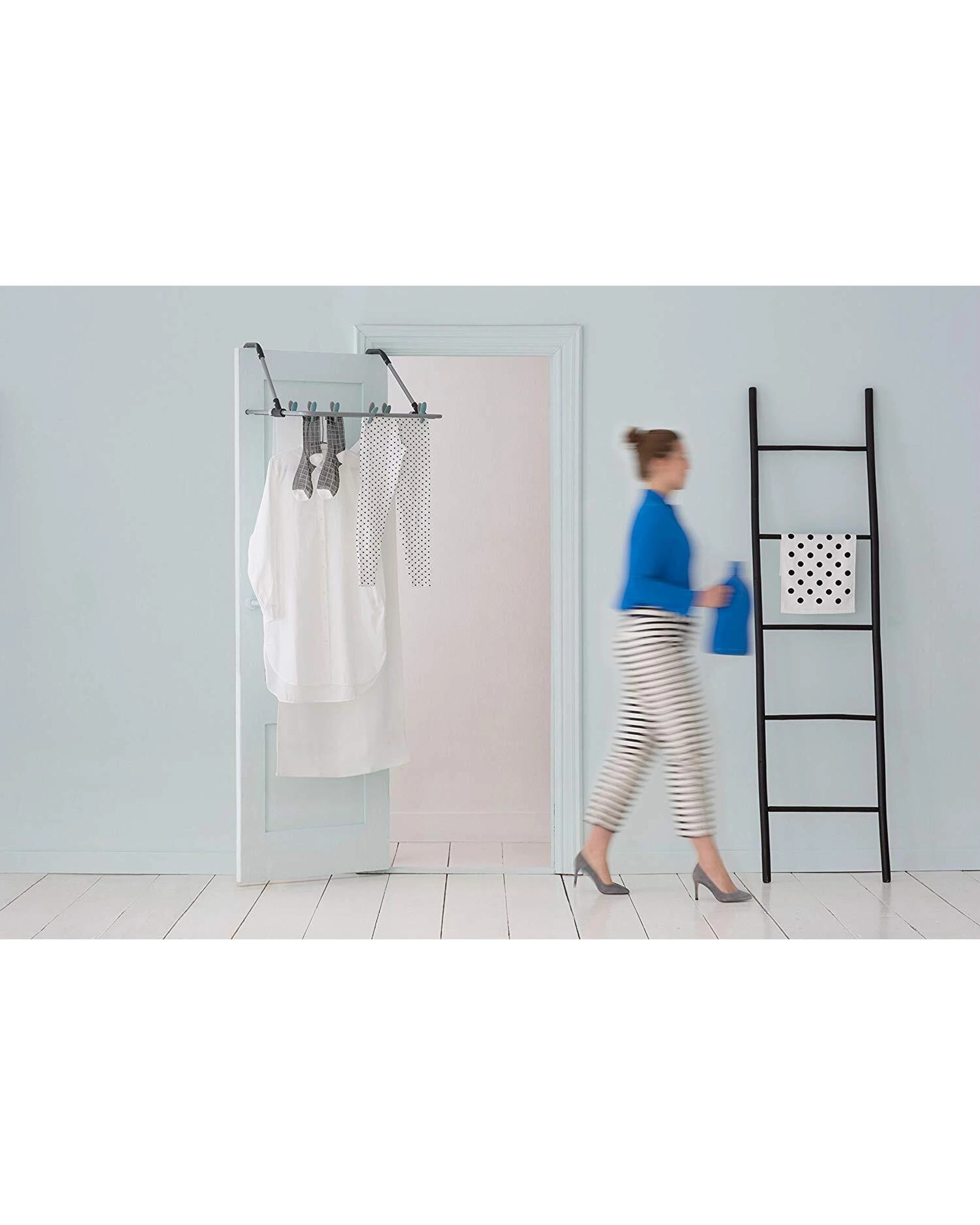 2 Brabantia 4.5M Hanging Drying Rack Airer  Grey Foldable Clothes Laundry - Grey, 2 of 3