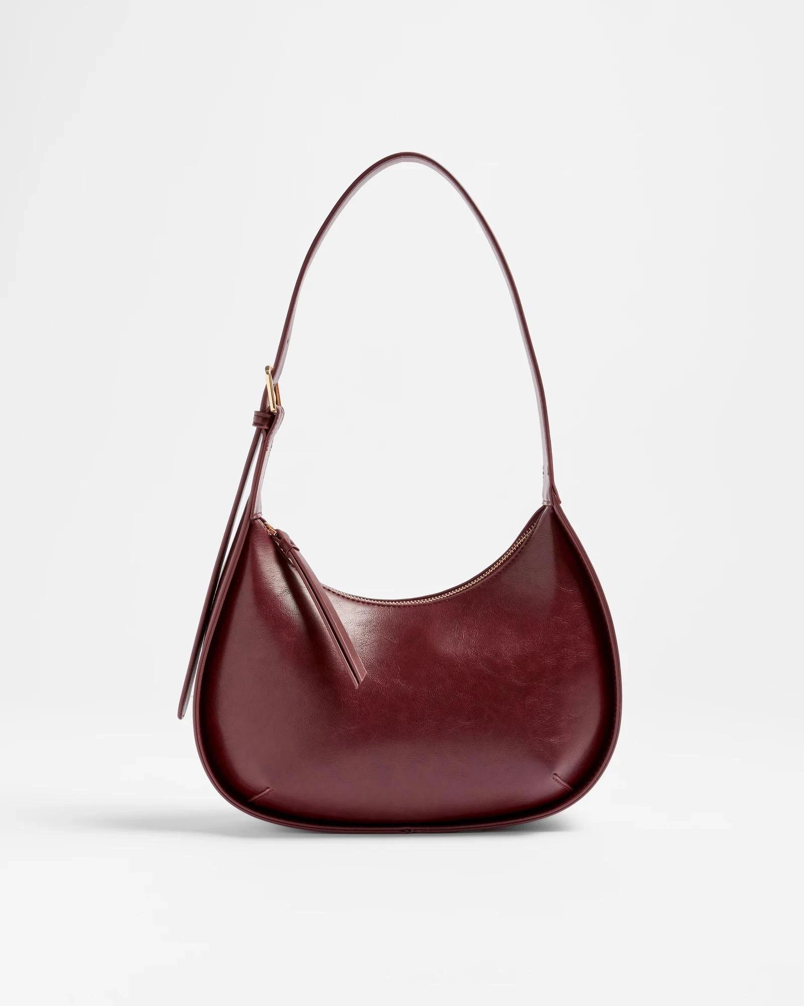 1 Target Half Moon Shoulder Bag BURGUNDY, 1 of 2