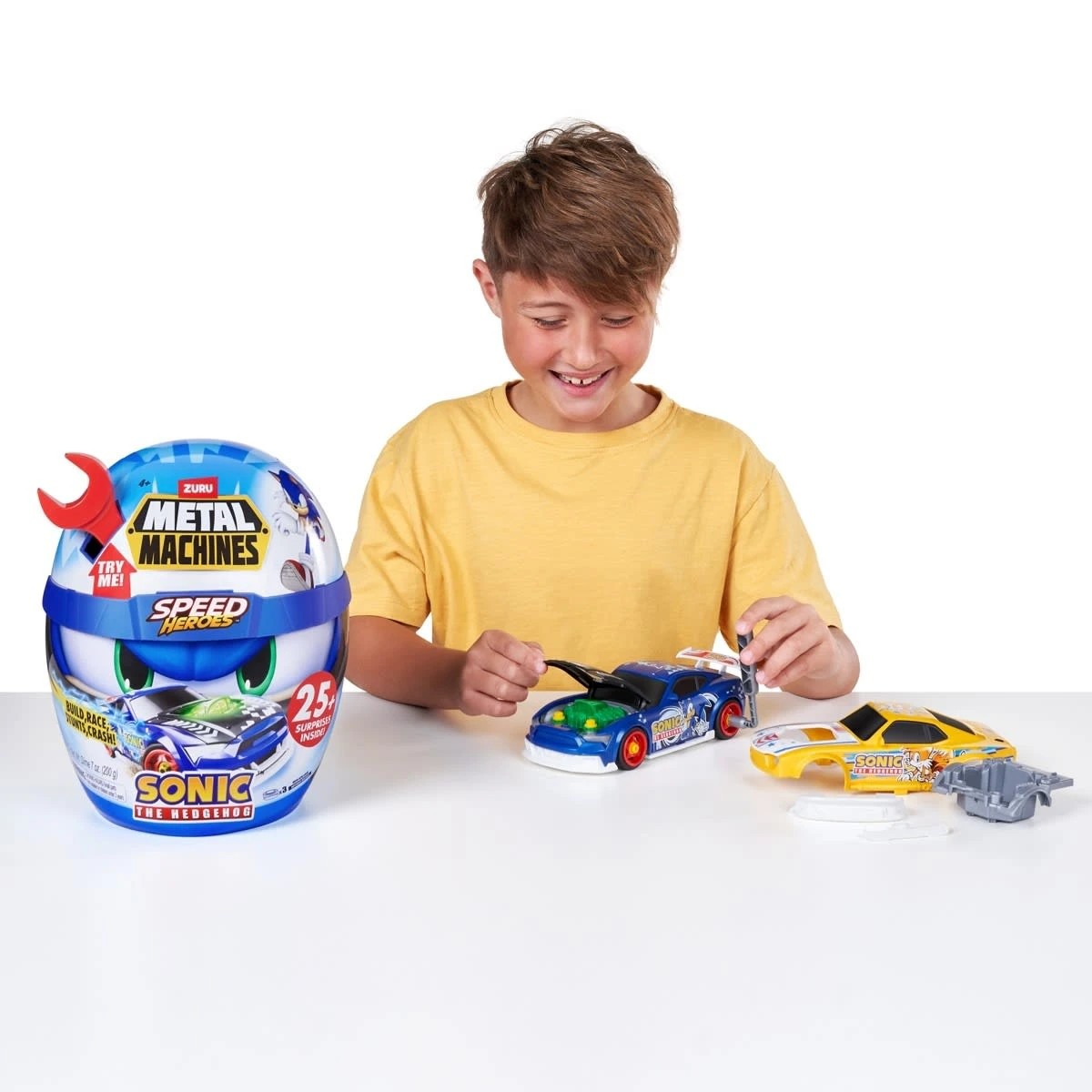 6 Zuru Metal Machines Speed Heroes Sonic The Hedgehog - Assorted, 6 of 10