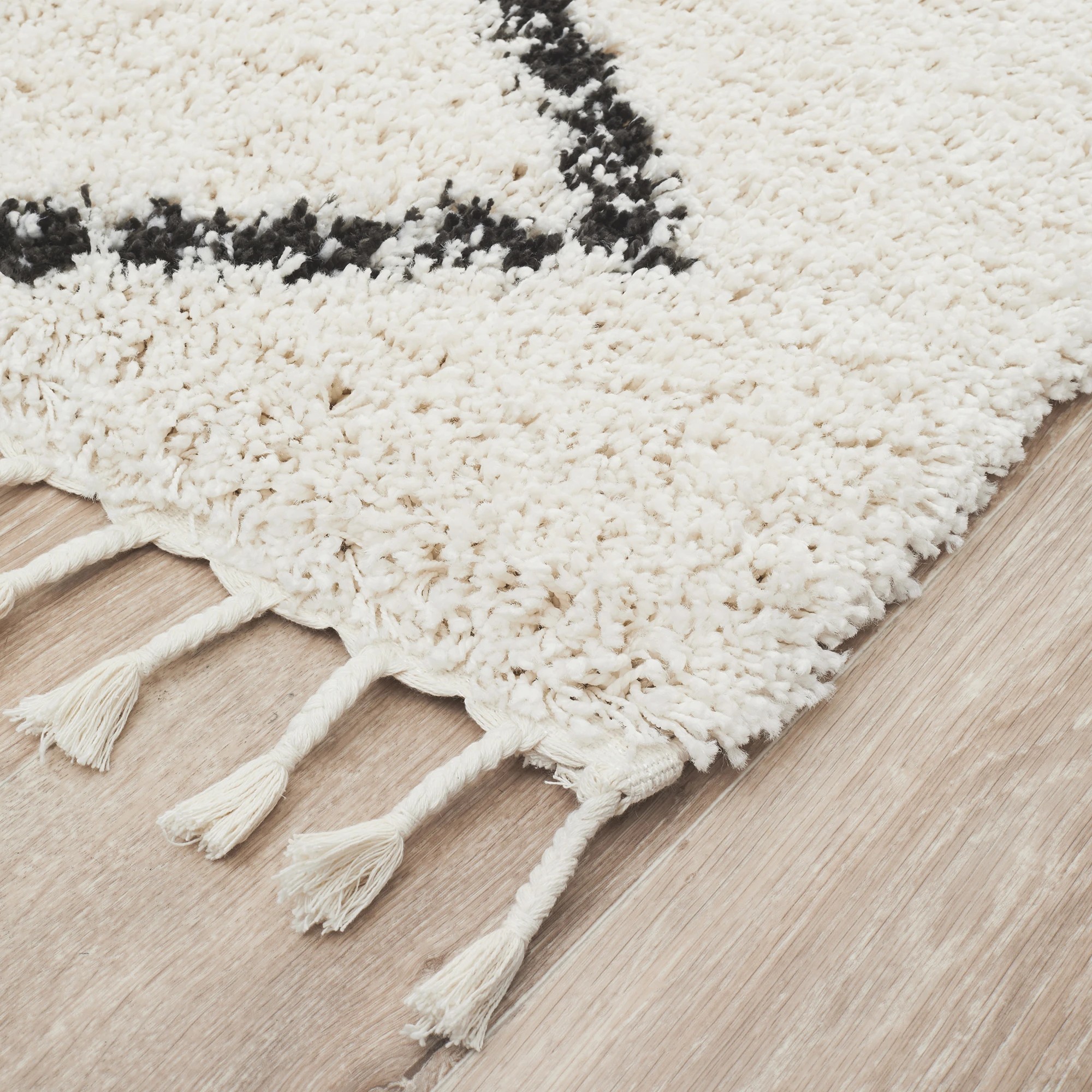 3 Common Ground Rugs Amber 11 170x120cm - Small Shag Rug - Natural, 3 of 6