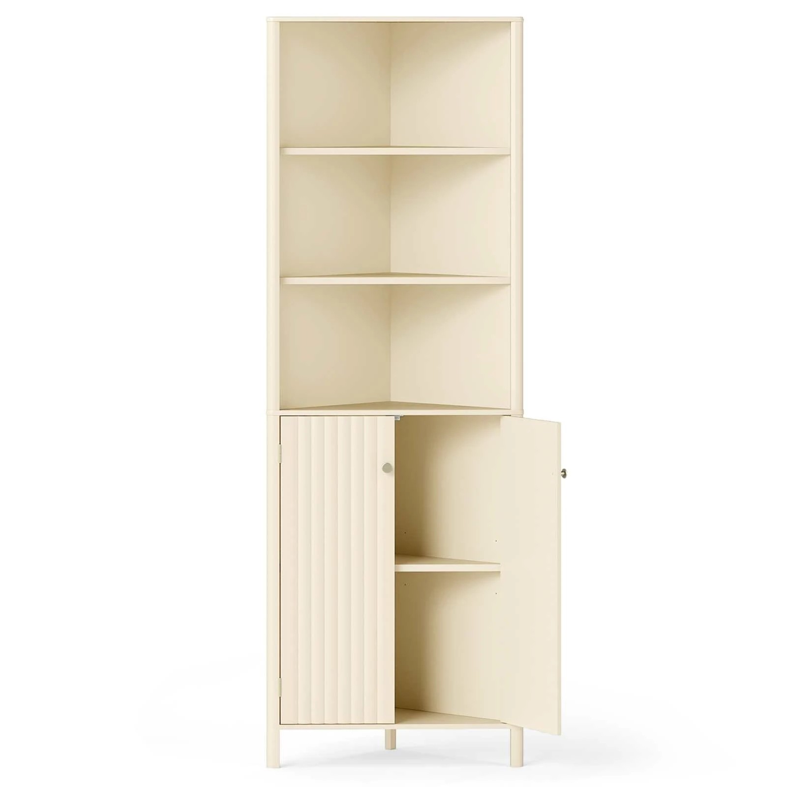1 Costway 173cm Corner Bathroom Storage Cabinet Kitchen Cupboard Display Shelf, 1 of 4
