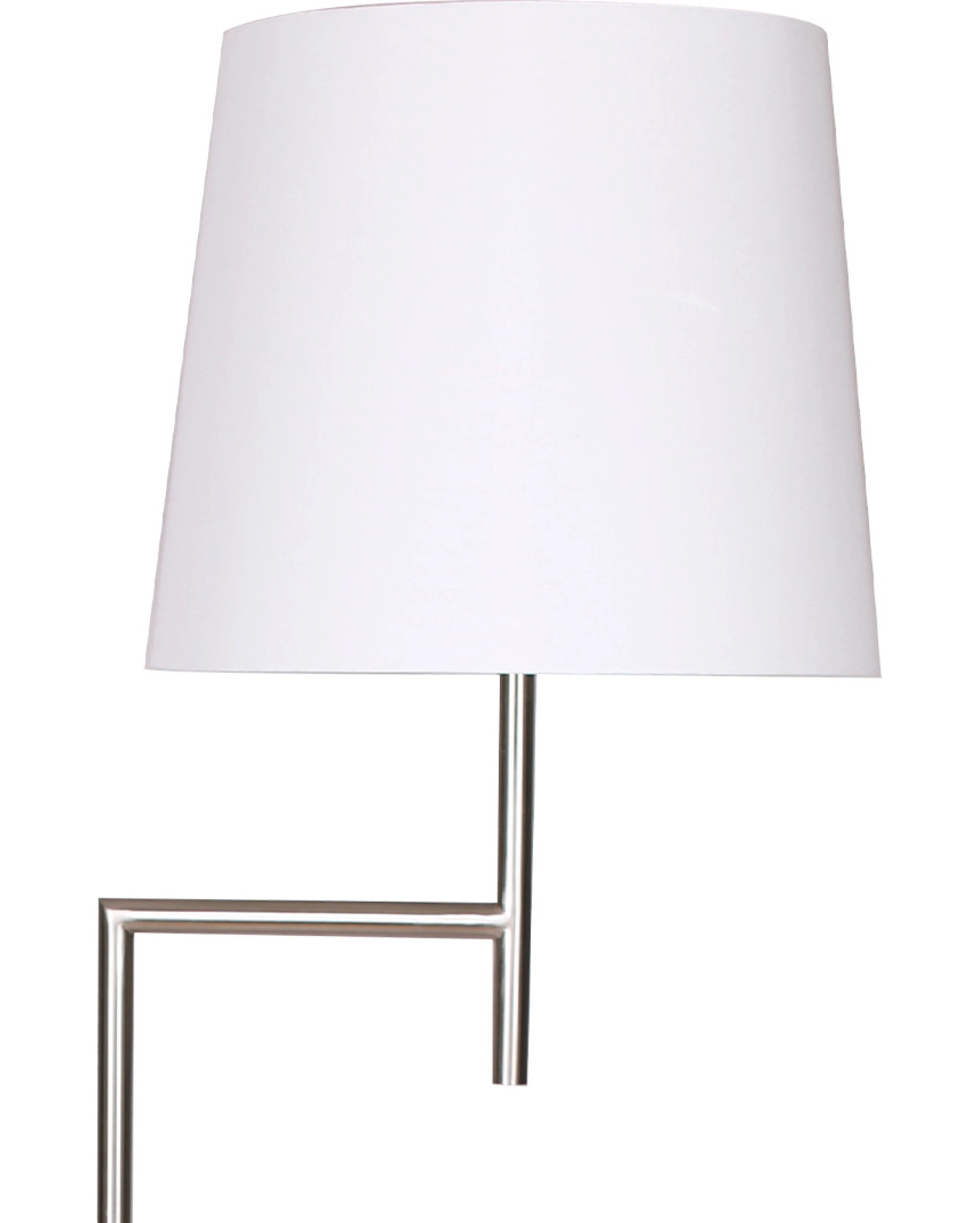 1 Sarantino Nickel Metal Arc Floor Lamp, 1 of 3