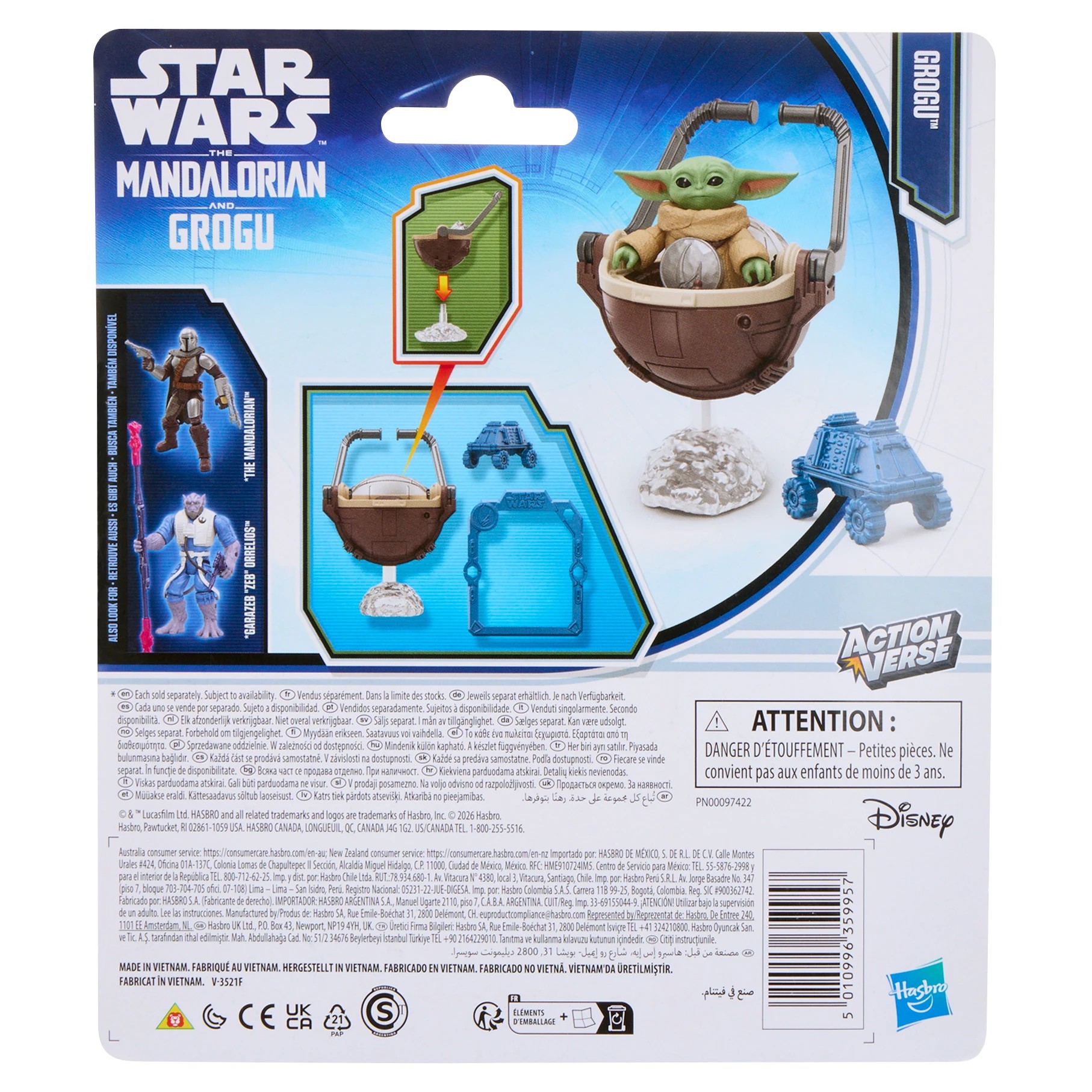 3 Star Wars Action Verse Mandalorian and Grogu Action Figure - Assorted, 3 of 9