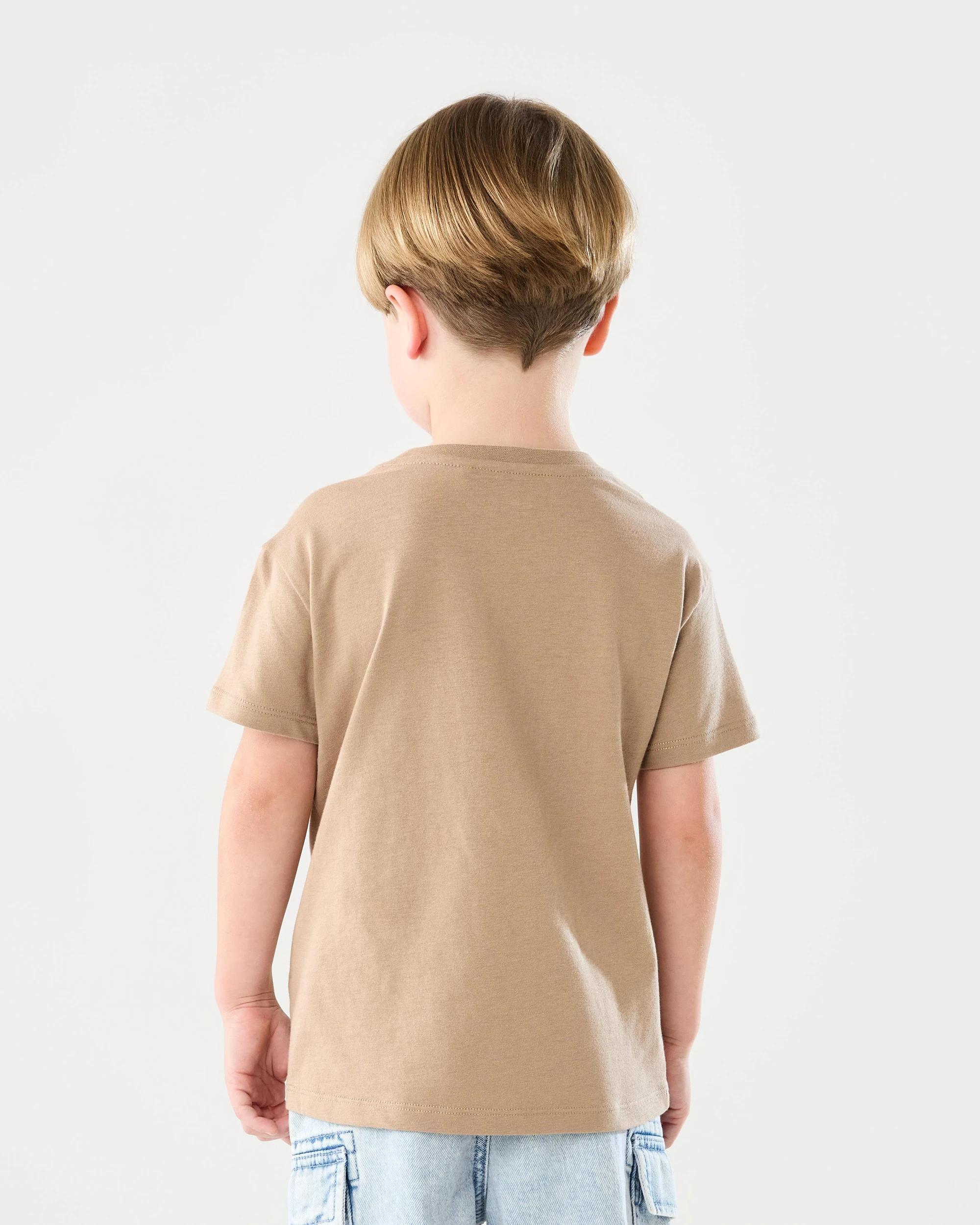 2 Chest Print T-shirt Bge Smiley, 2 of 10