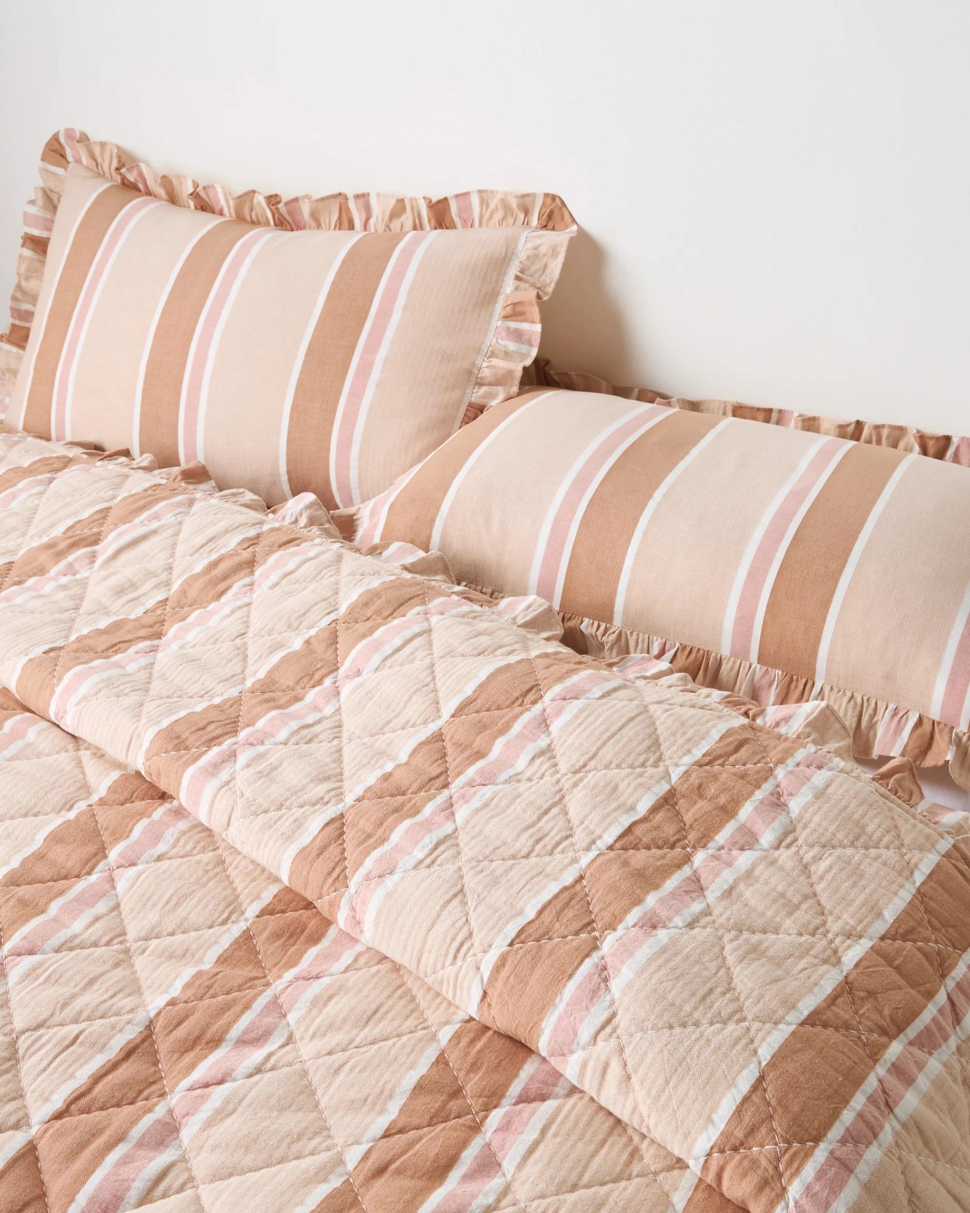 2 Target Aubrey Ruffle Coverlet Set - Super King Bed - Pink, 2 of 3