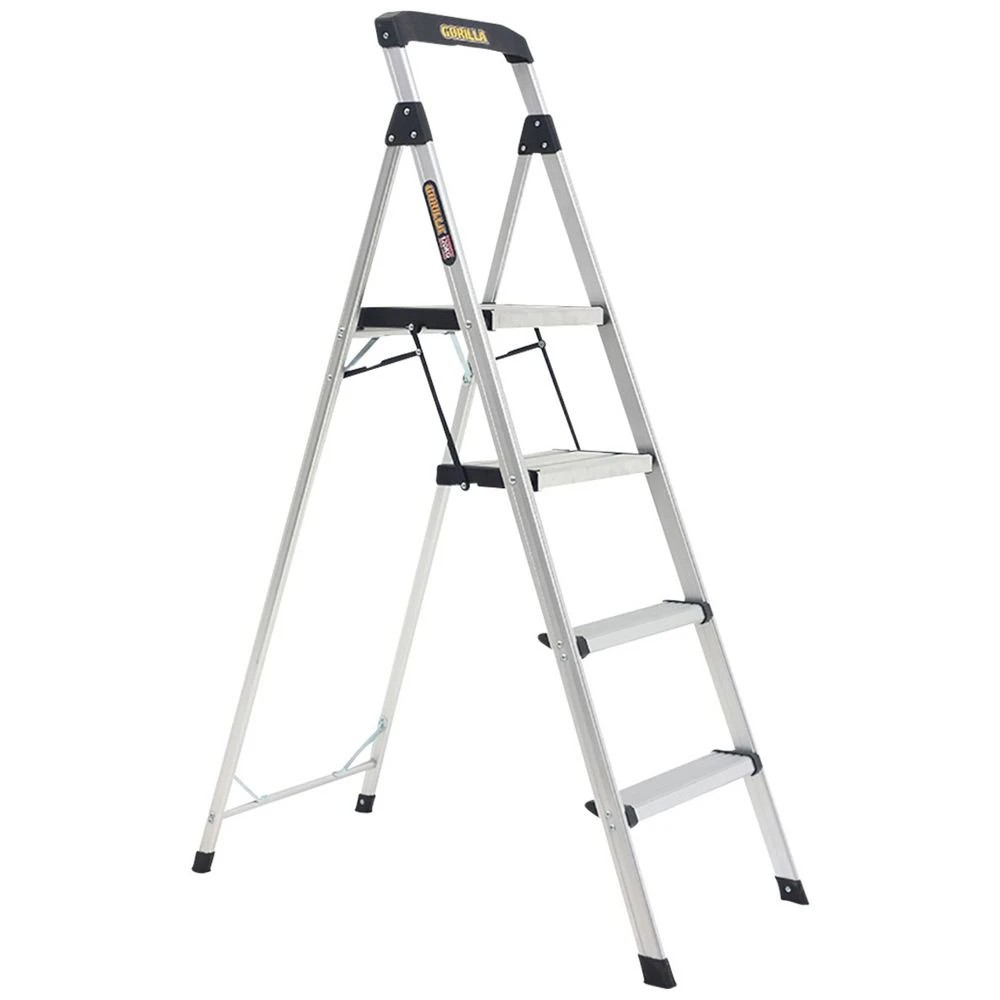 1 Gorilla Single 4 Step Household Ladder Office Storage and Safety Accessories Steps and ladders Ladders, Steps & Stools, 1 of 1