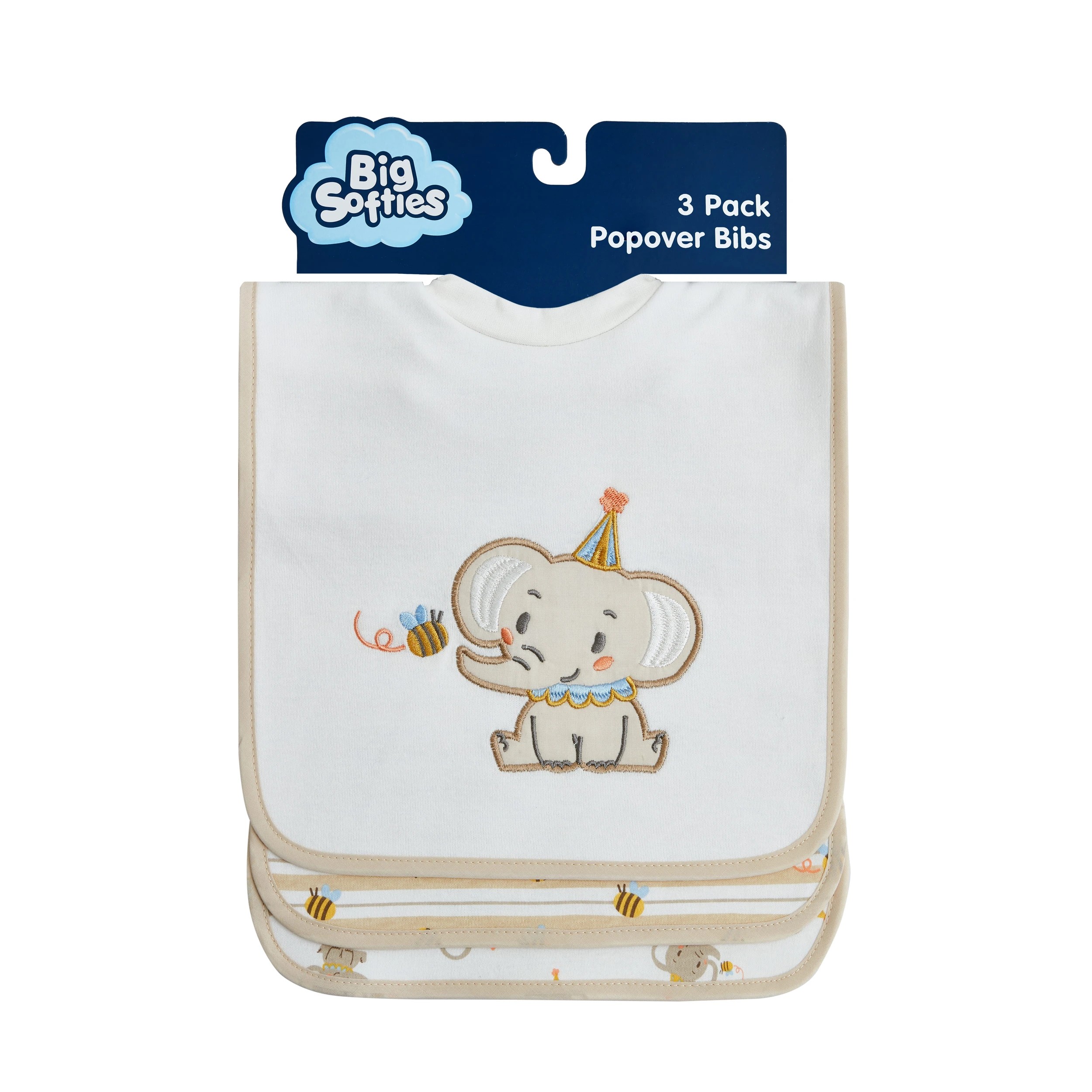 1 Big Softies 3PK Ppopover Bibs, 1 of 6