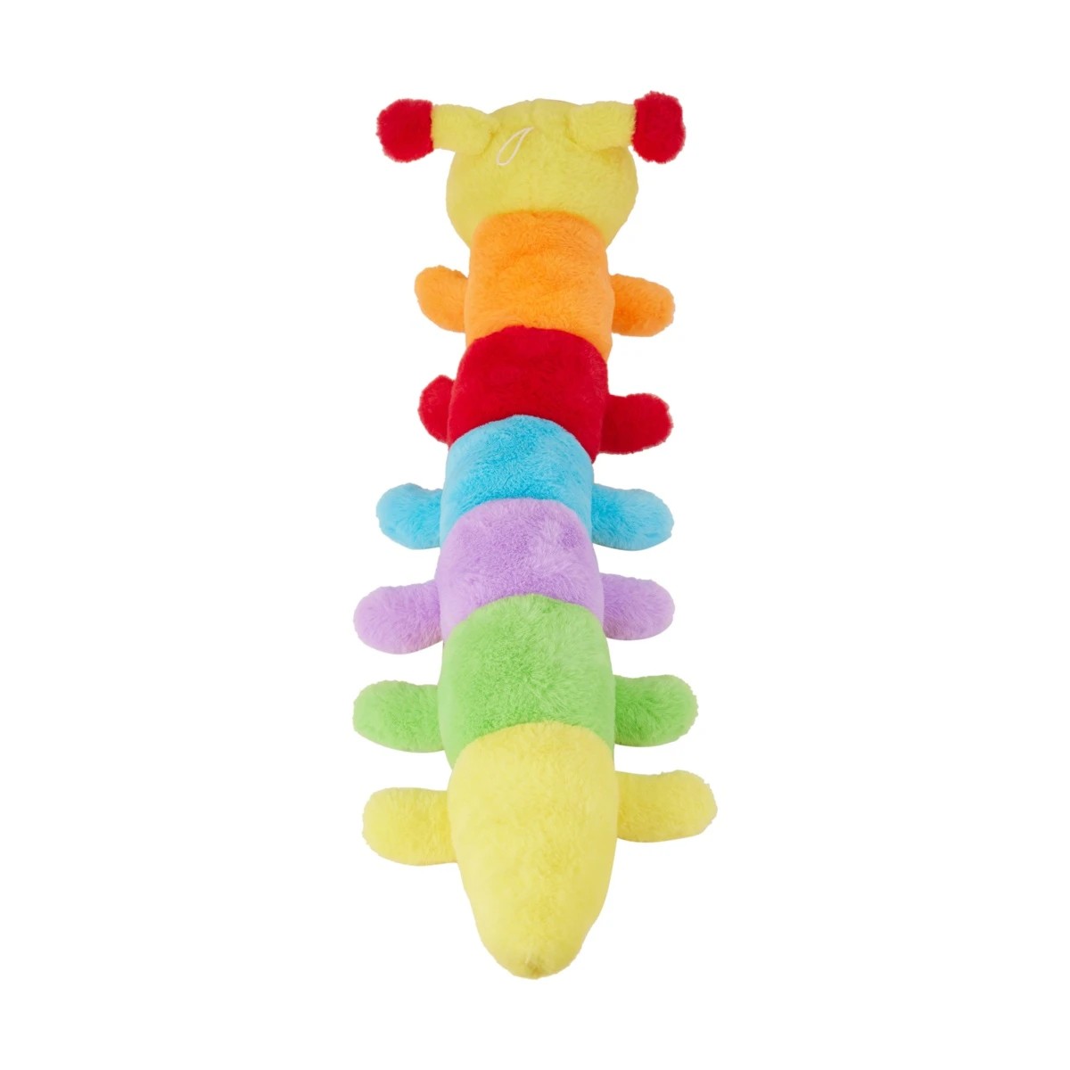 7 Pet Toy Plush Multi Squeaker Caterpillar, 7 of 8