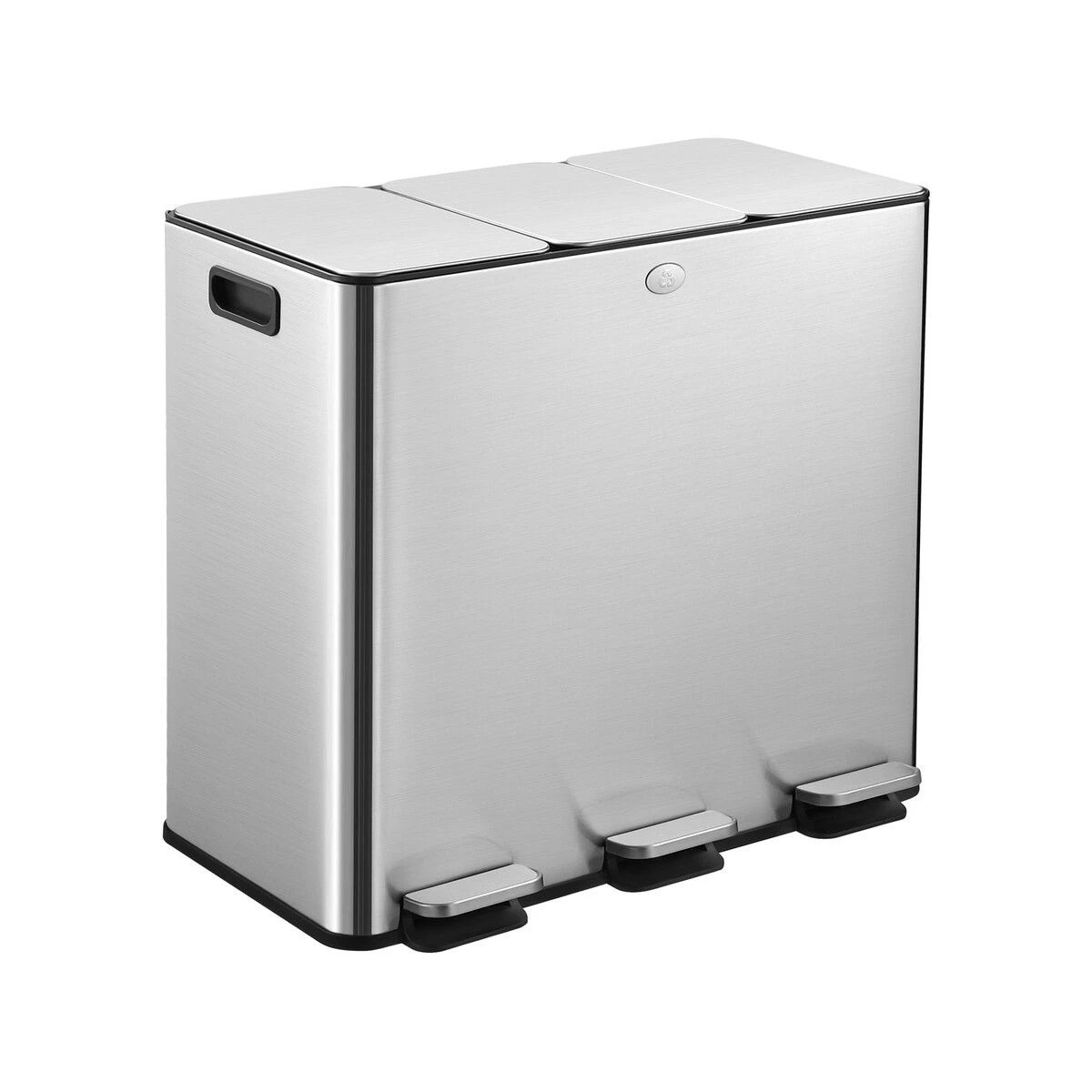 1 Ausway 60L Rubbish Bin Dustbin Pedal Recycling Trashcan, 1 of 1