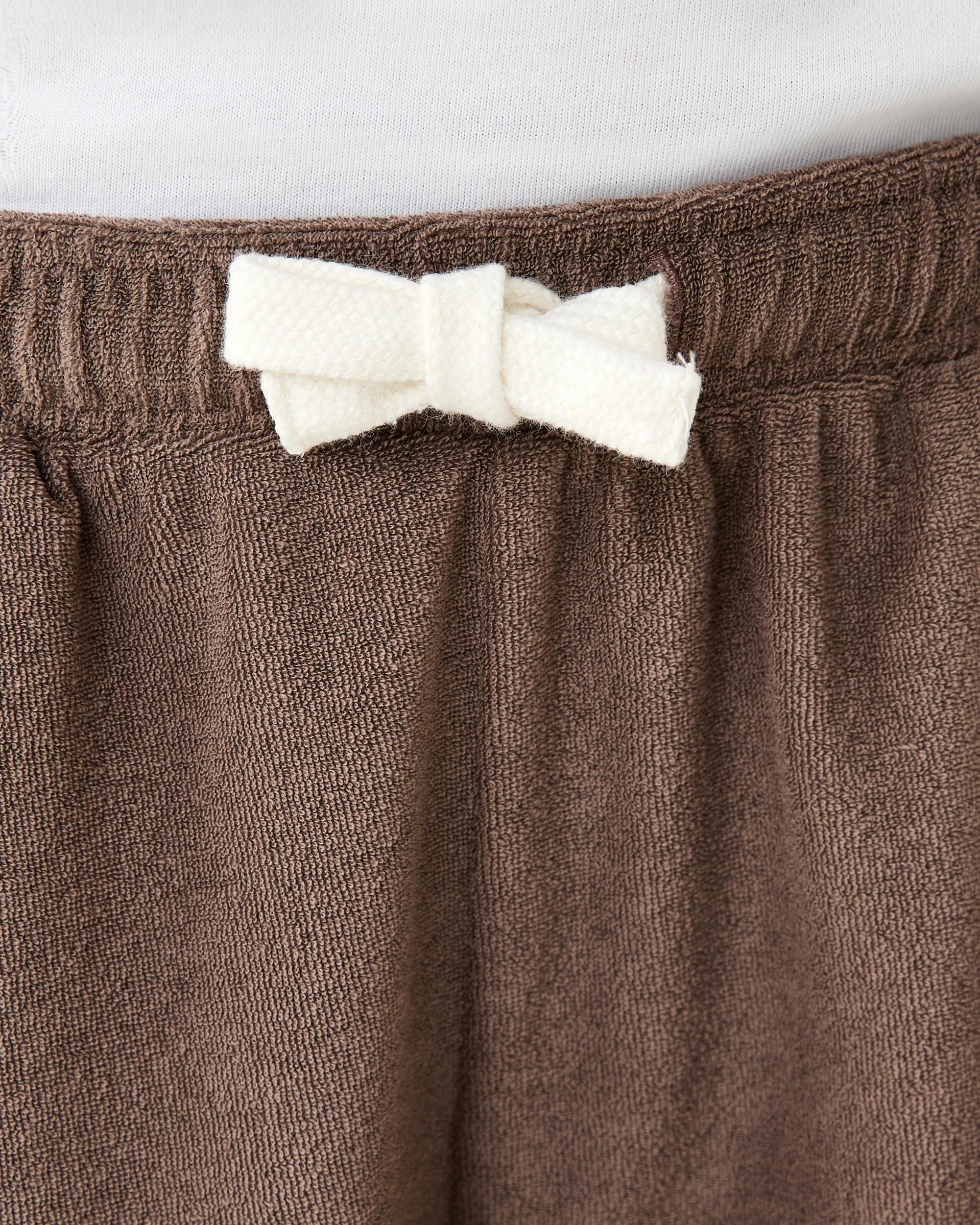 3 Terry Towelling Trackpants MLKY BRWN, 3 of 7