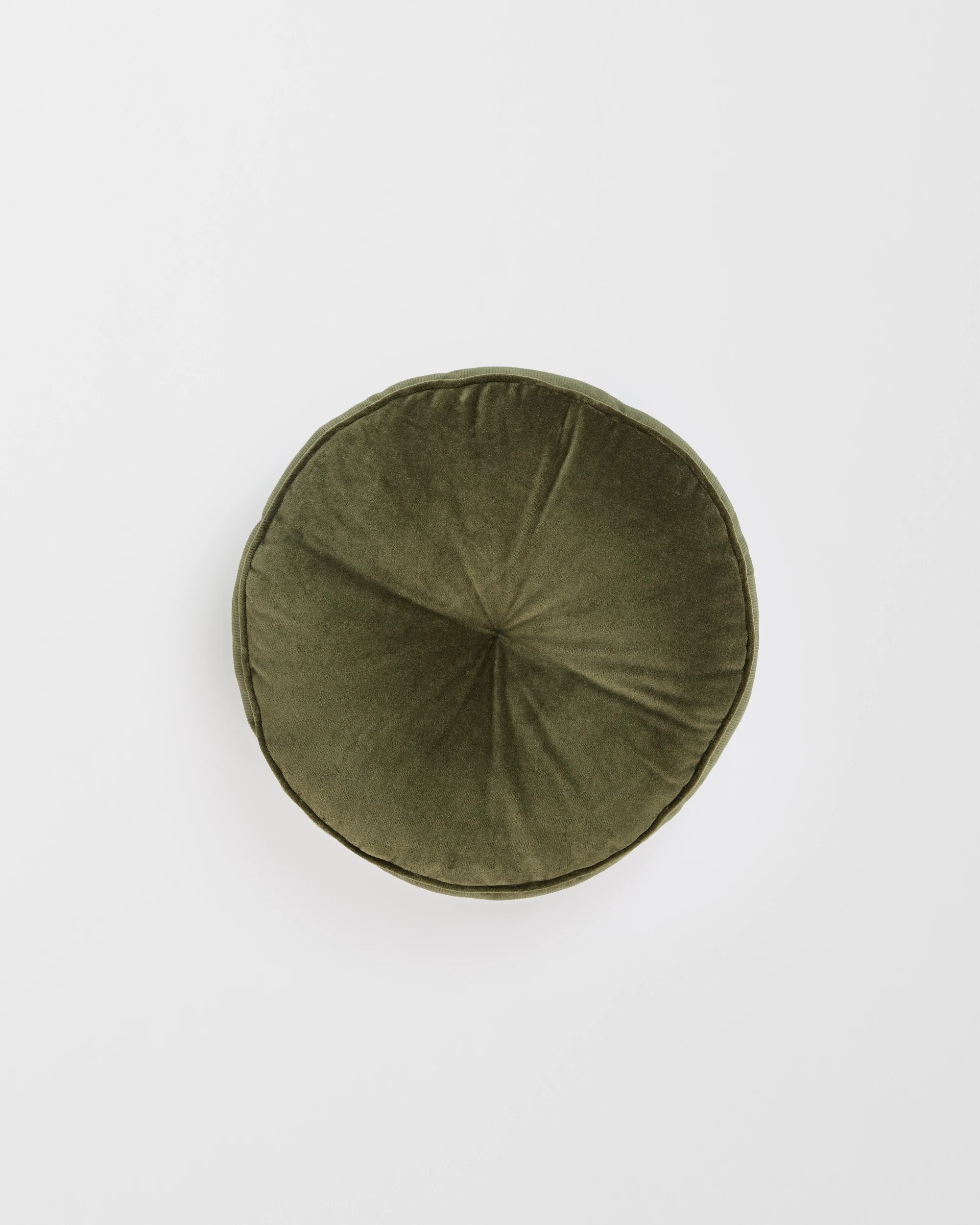 1 Target Lacy Velvet Round Cushion - Green, 1 of 2