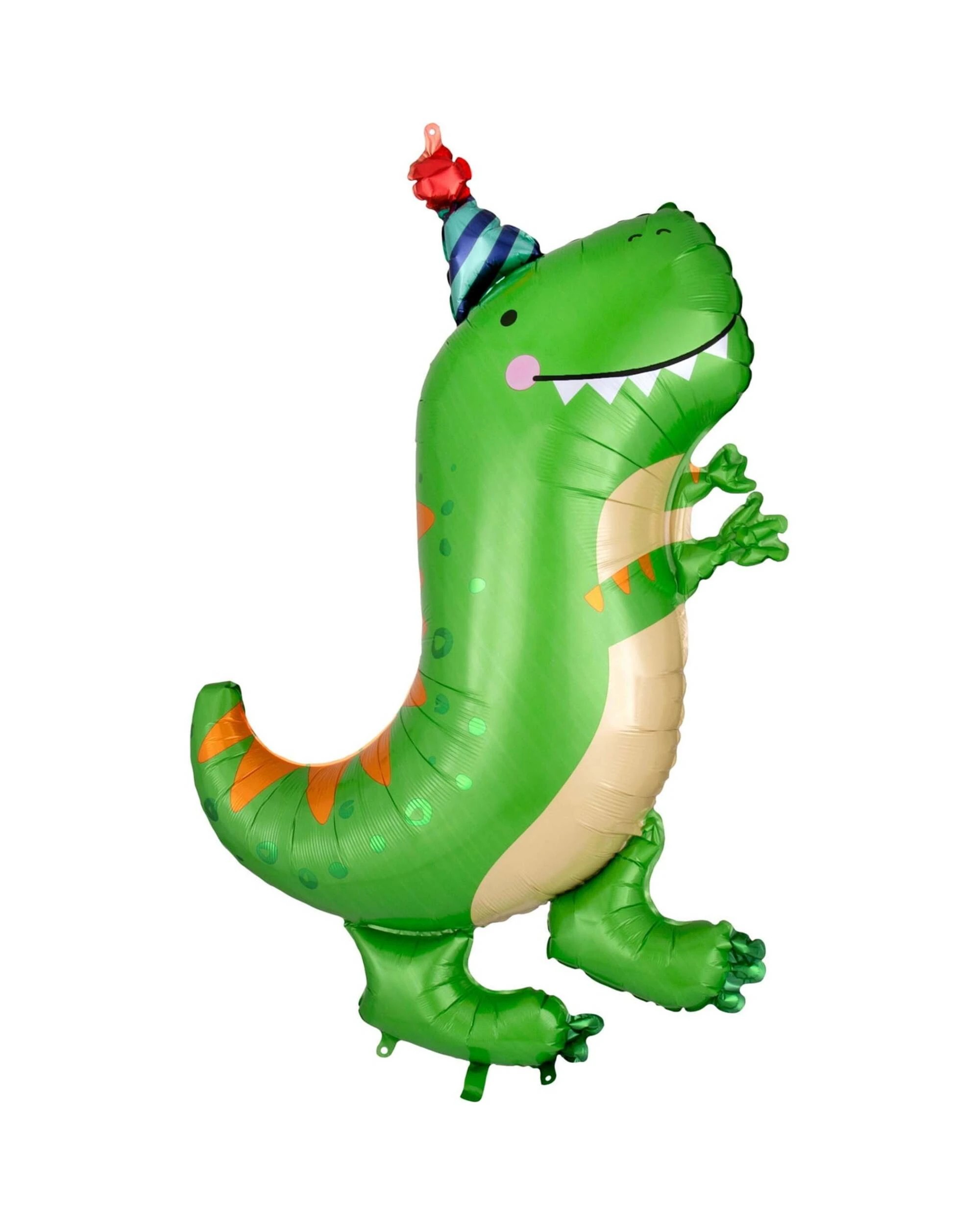 1 Anagram Dino Mite Green T Rex Supershape Helium Balloon 86cm, 1 of 1