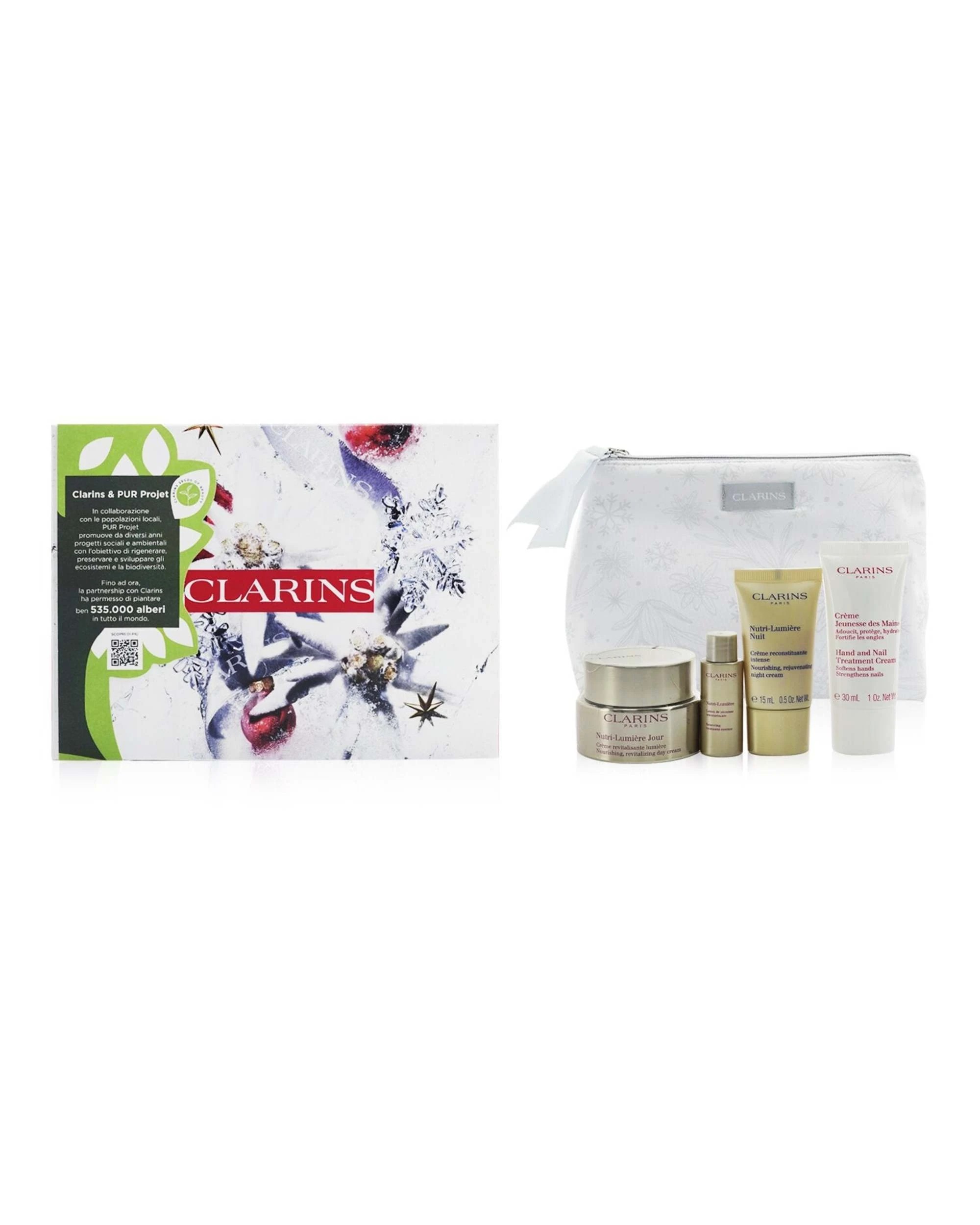 2 Clarins Nutri-Lumiere Collection:  4pcs+1bag, 2 of 3