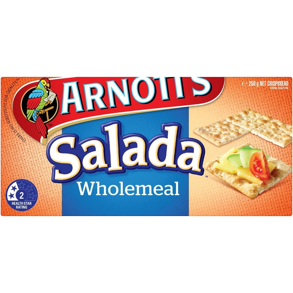 2 Arnott's Salada Wholemeal Crackers 250g, 2 of 4