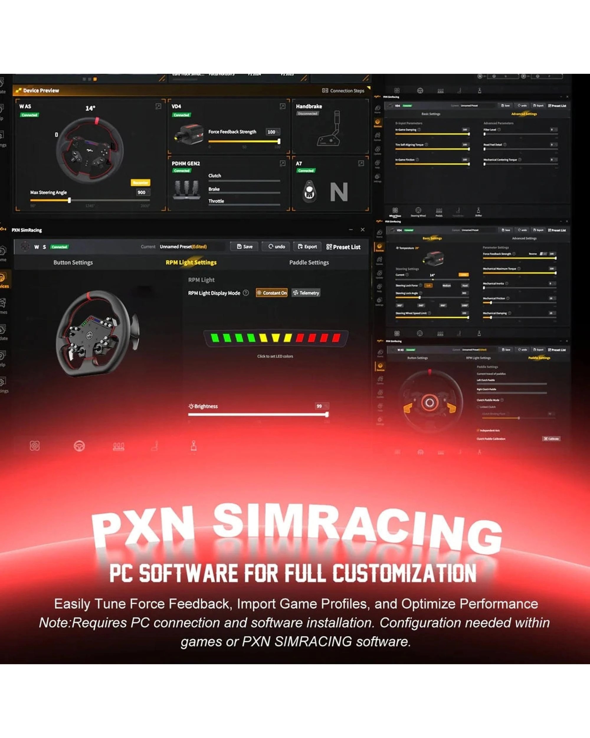 8 PXN W DS R2 Steering Wheel, 8 of 10