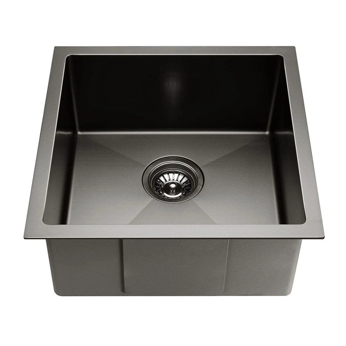 1 Cefito Kitchen Sink 44X44CM Stainless Steel Basin Single Bowl - Black, 1 of 7