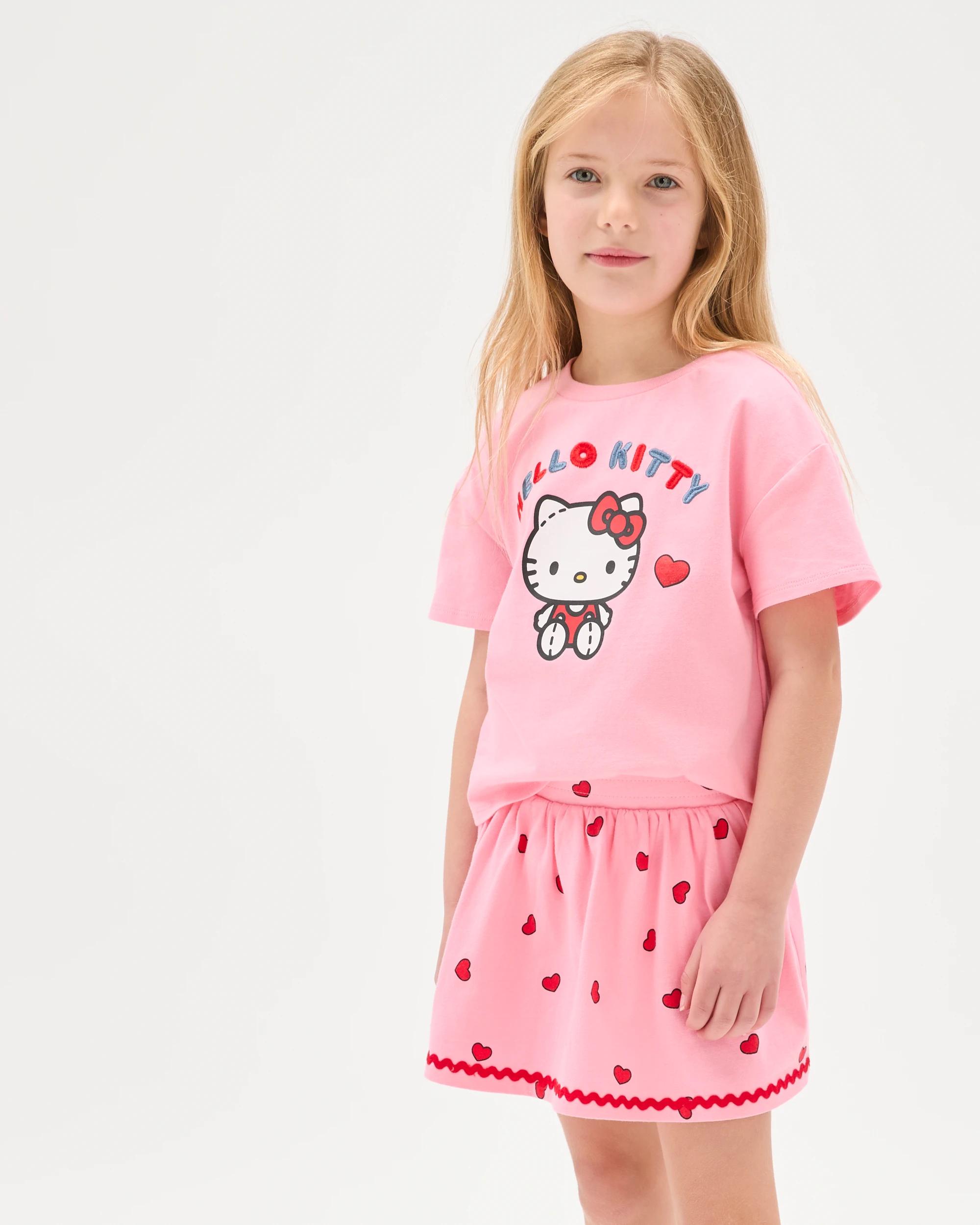 3 Hello Kitty Australian Cotton T-Shirt and Skort Set HELLO KITTY PINK, 3 of 7