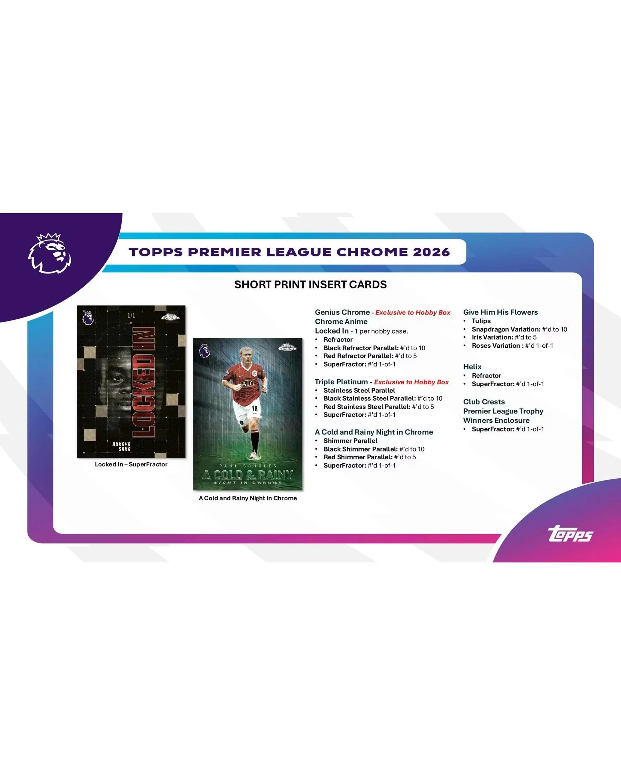 7 Topps 2026 Chrome Premier League Soccer Hobby Box, 7 of 10