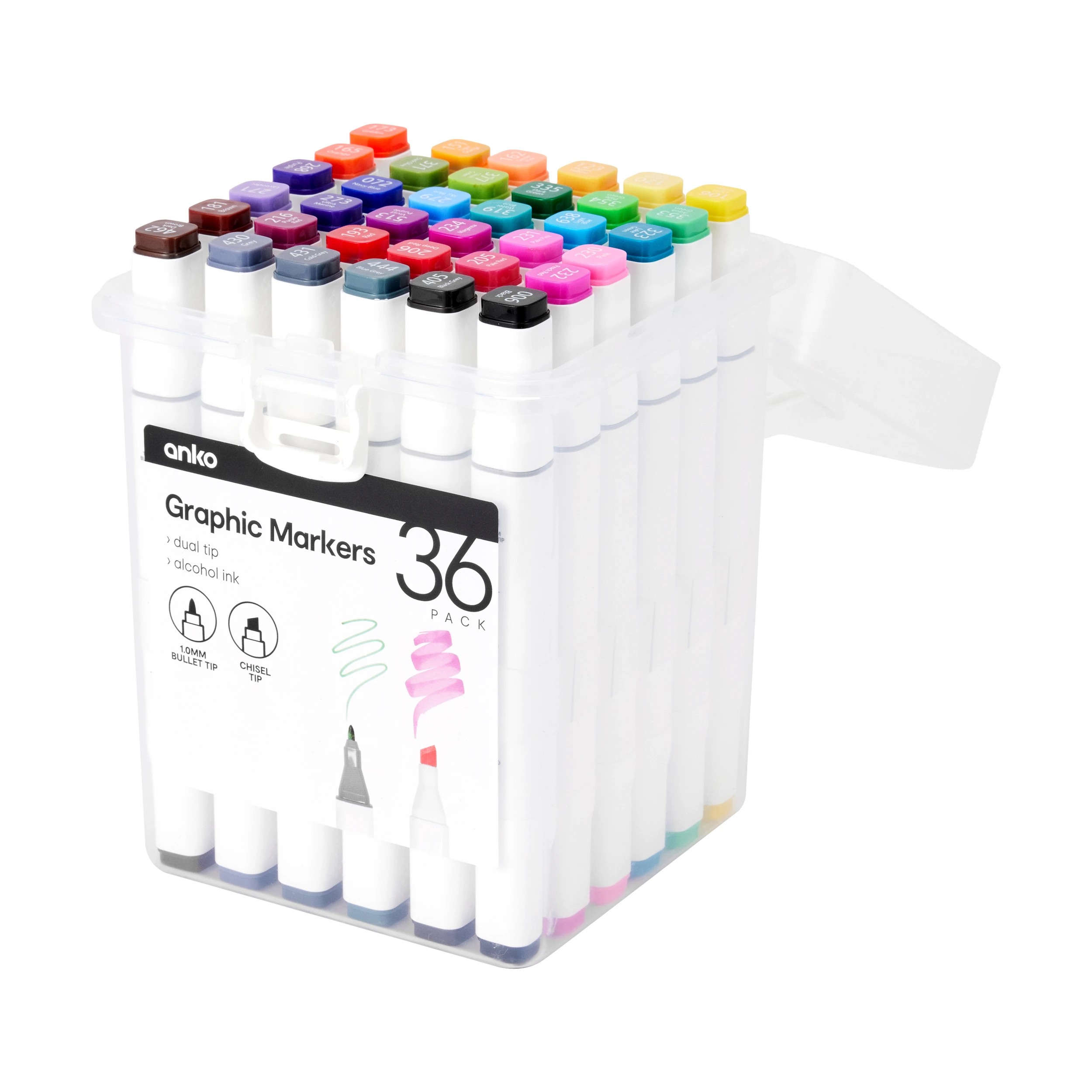 1 36 Pack Graphic Markers, 1 of 8
