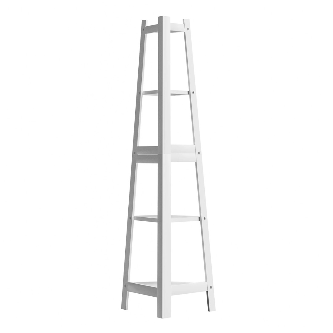 8 Oikiture Corner Ladder Shelf 5 Tier Home Storage Display Stand Bookshelf
 - White, 8 of 9