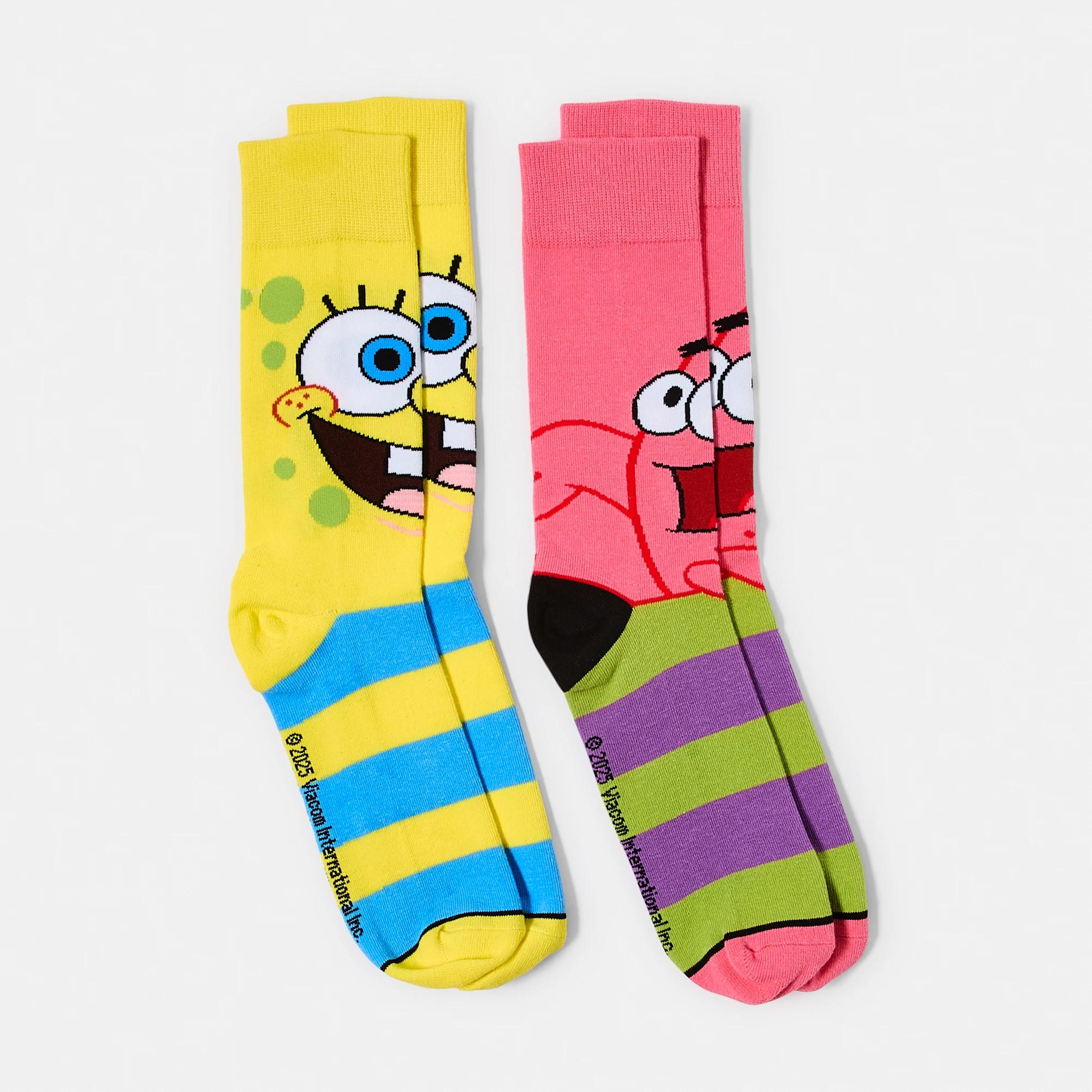 1 2 Pack License Socks 2PK SPONGEBOB, 1 of 3