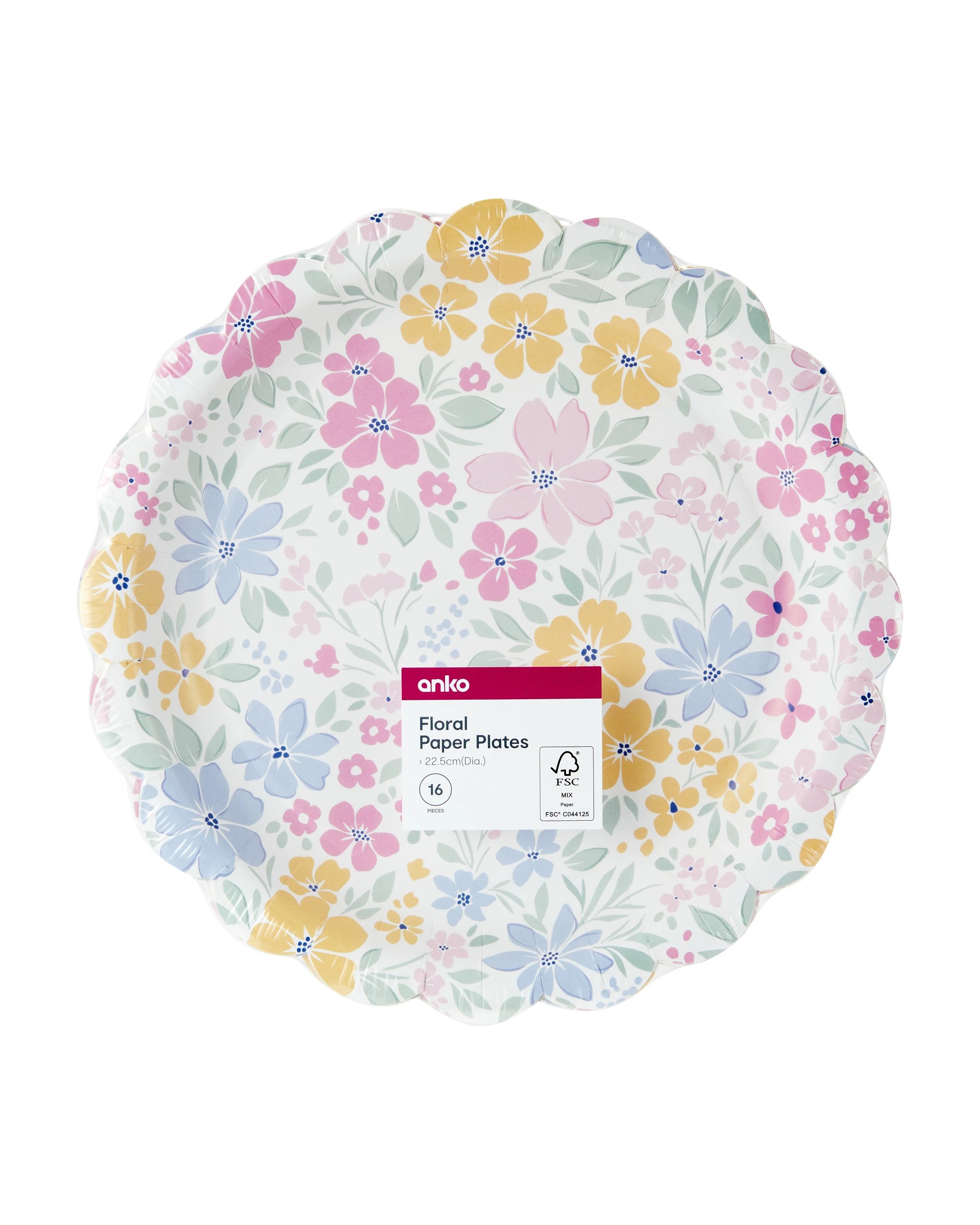 4 16 Piece Floral Paper Plates, 4 of 4