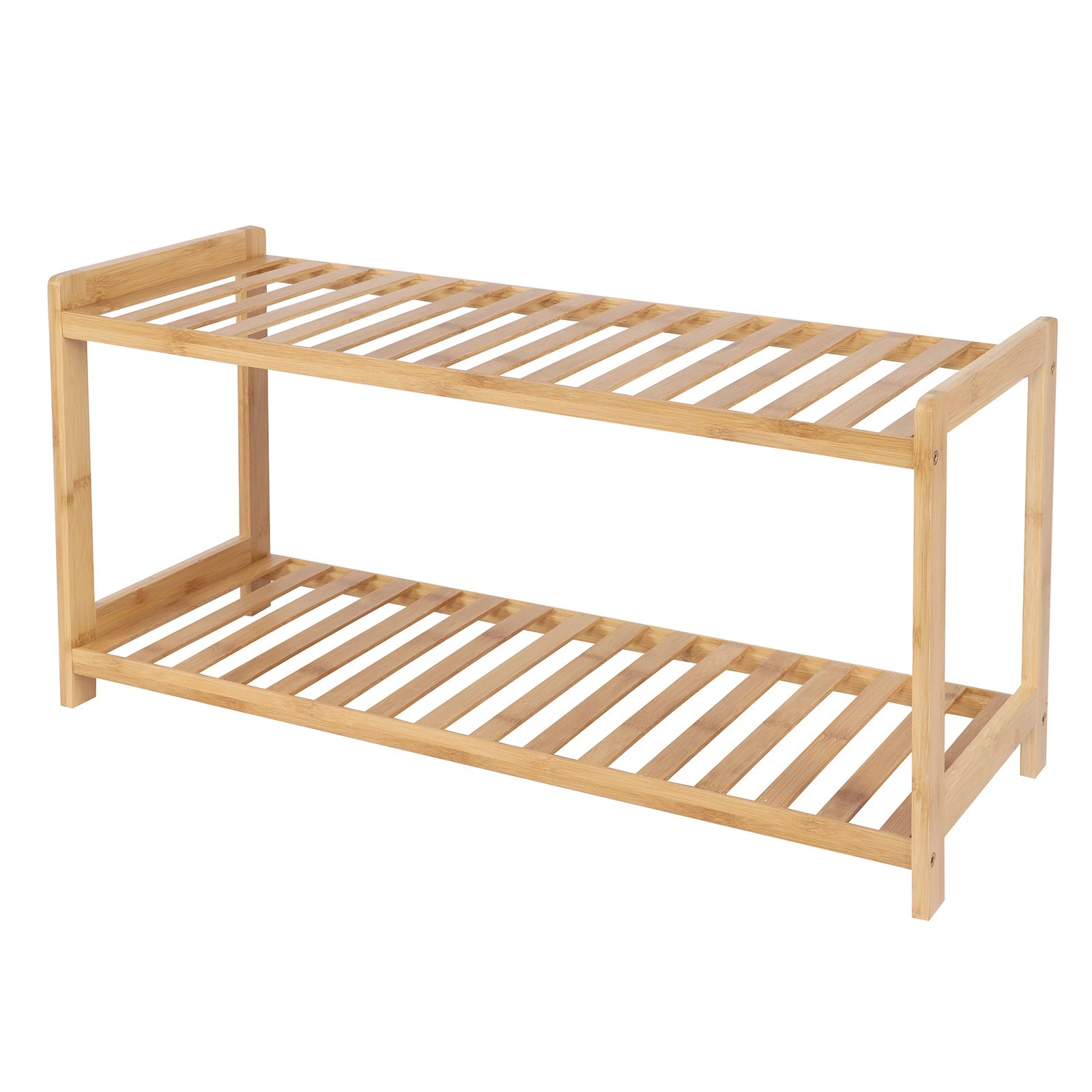 4 Casa Decor 2 Tier Bamboo Shoe Stool - Brown, 4 of 10