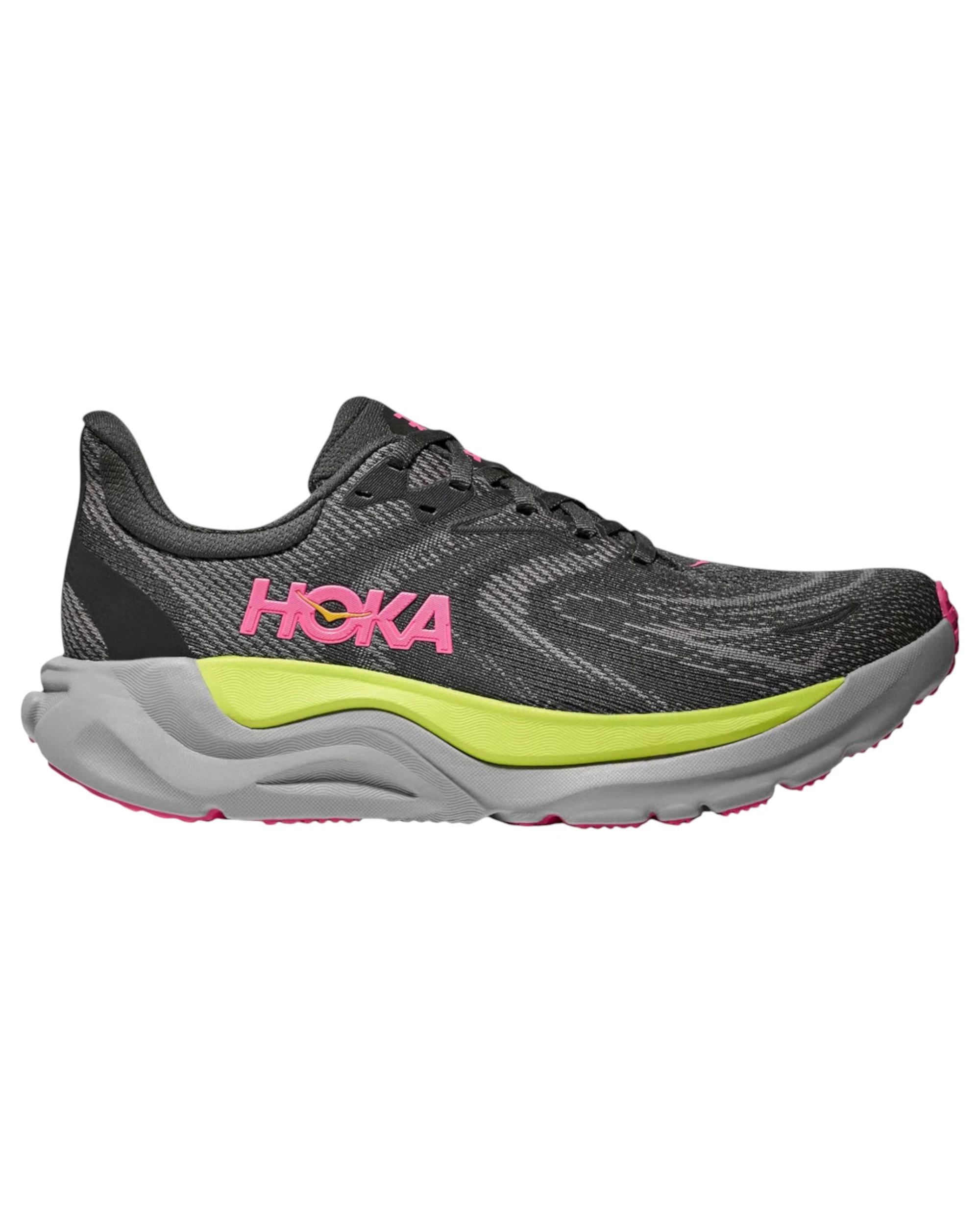 1 Hoka Womens Arahi 8 Athletic Running Shoes CHARCOAL GREY, 1 of 8